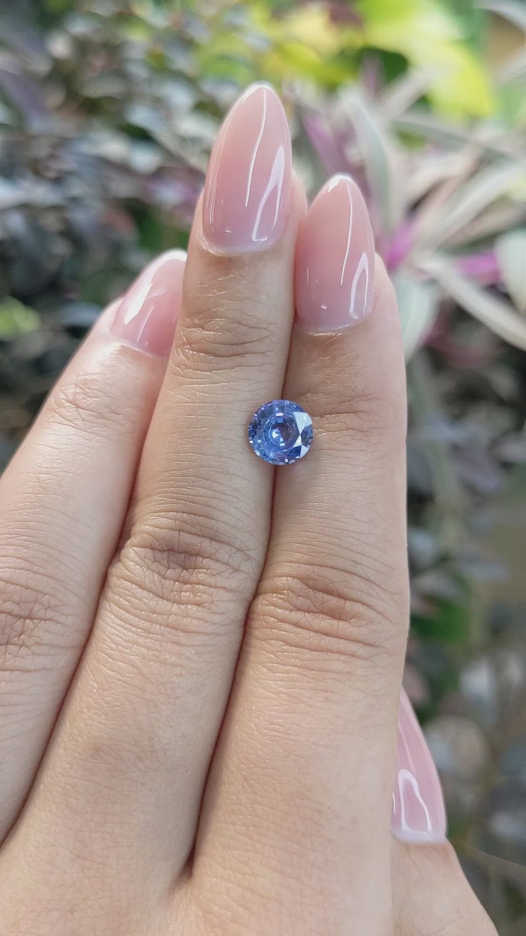 1.54 Ct. Blue Sapphire from Ceylon (Sri Lanka) Size Video