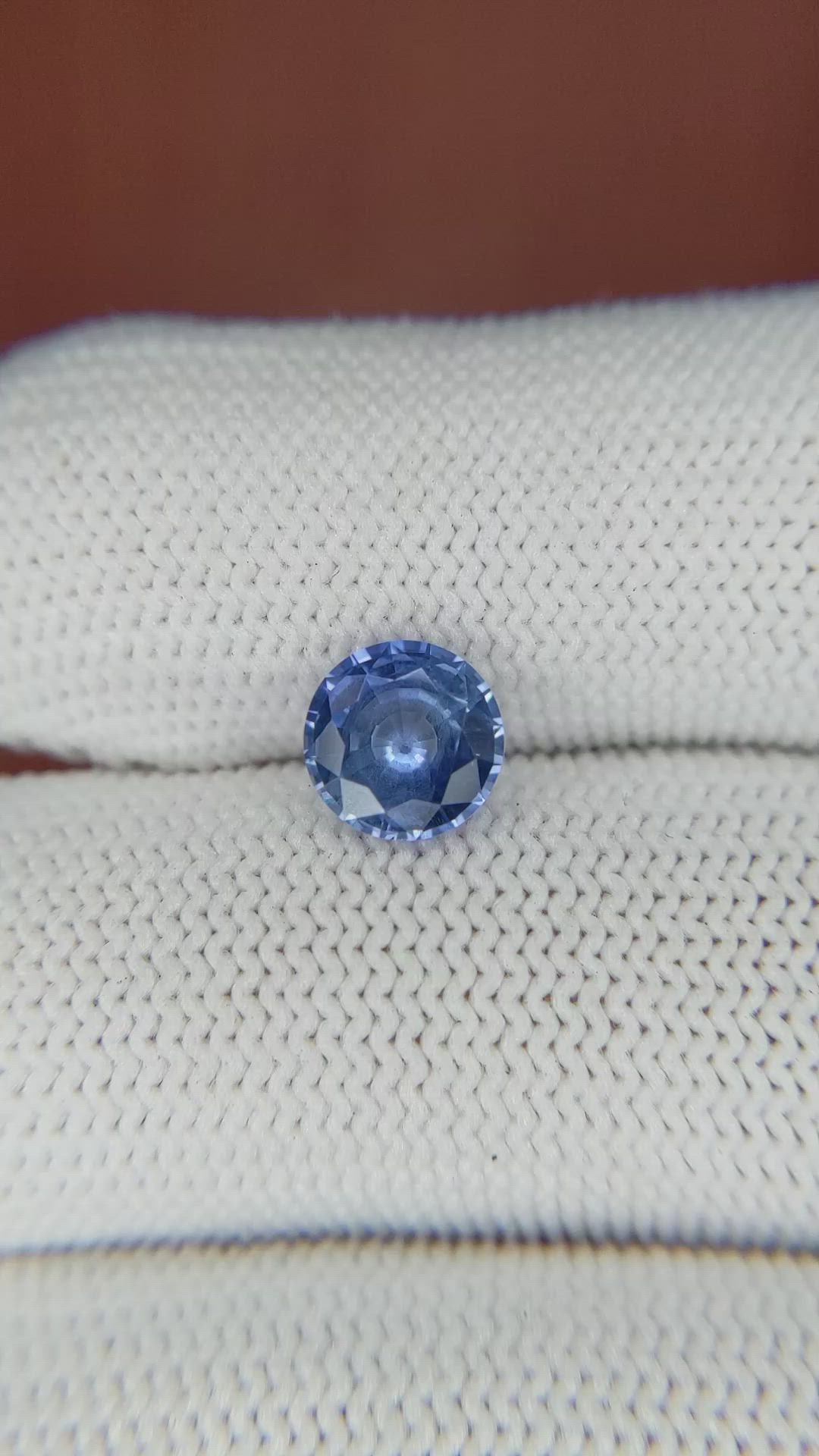 1.54 Ct. Blue Sapphire from Ceylon (Sri Lanka) Size Video