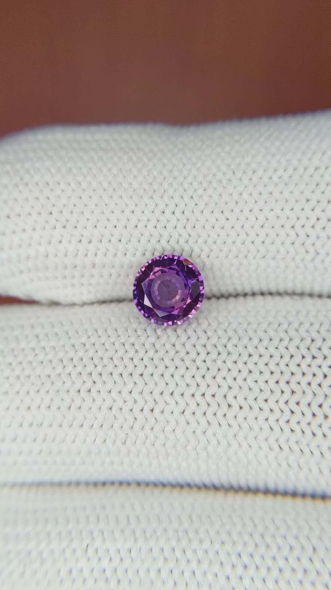 1.12 Ct. Purple Sapphire from Ceylon (Sri Lanka) Size Video
