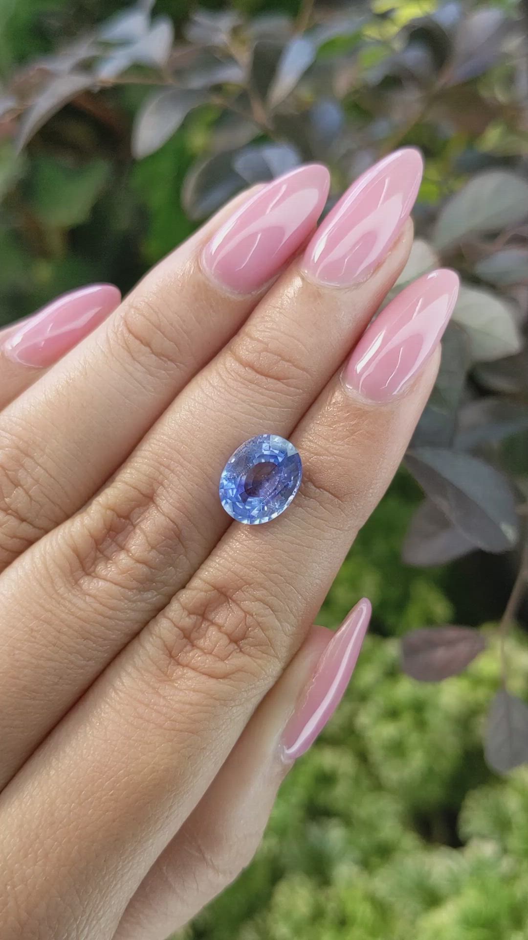 3.55 Ct. Blue Sapphire from Ceylon (Sri Lanka) Size Video