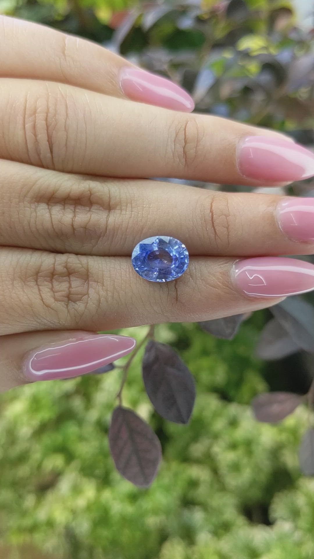 3.55 Ct. Blue Sapphire from Ceylon (Sri Lanka) Size Video