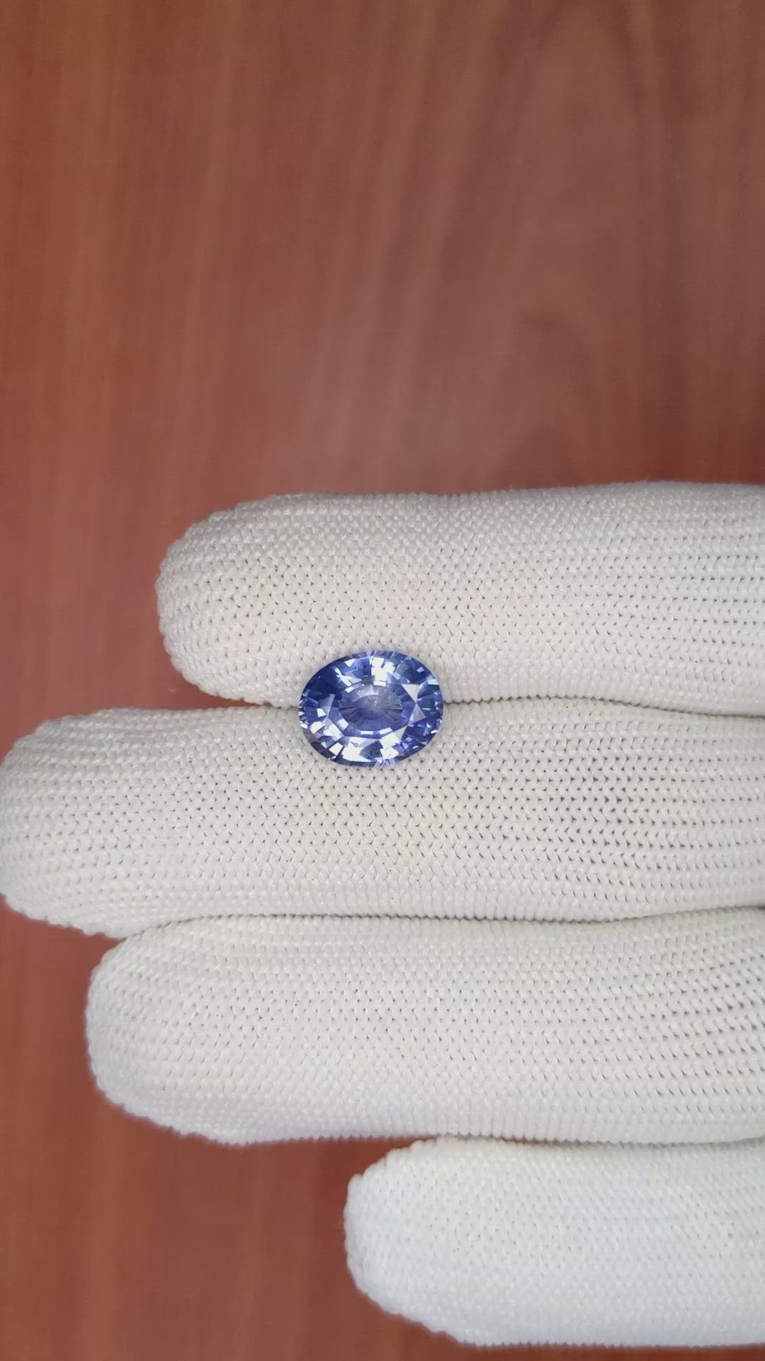 3.55 Ct. Blue Sapphire from Ceylon (Sri Lanka) Size Video