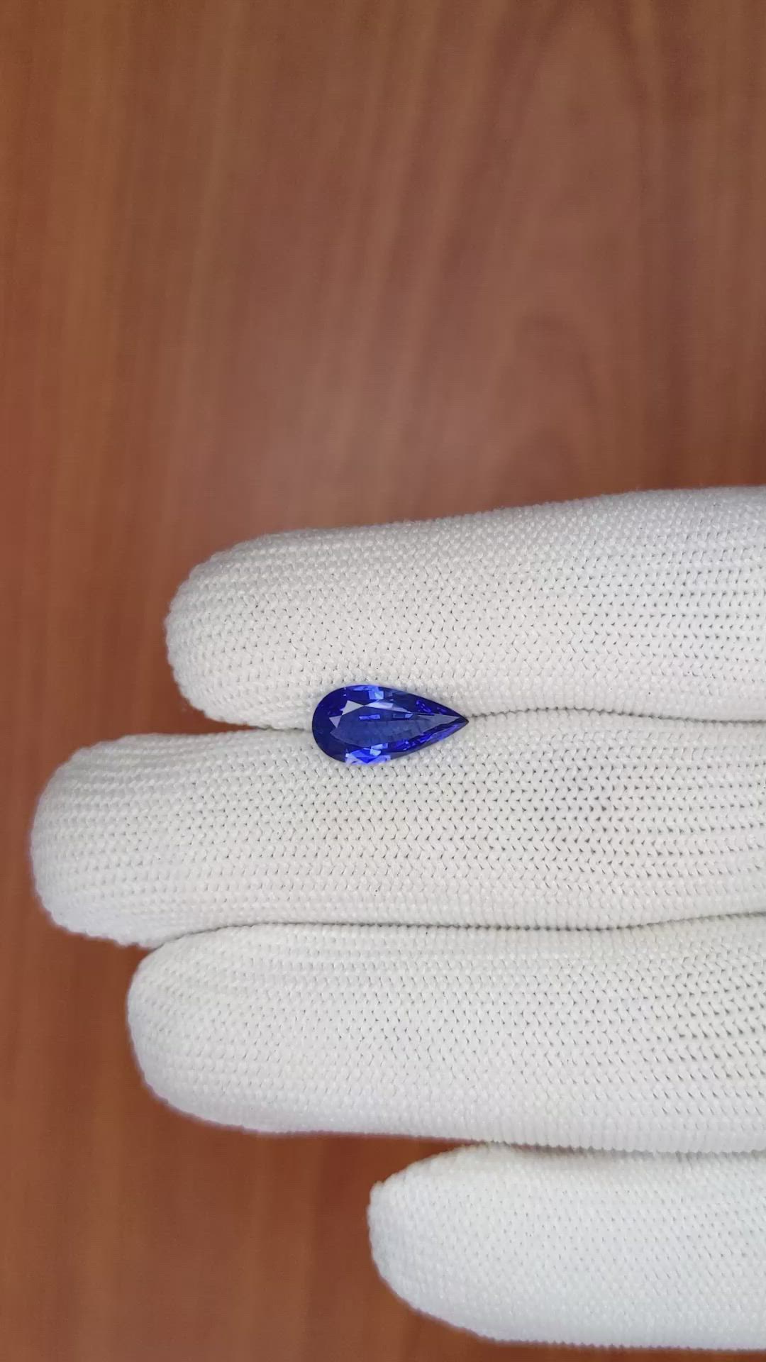 1.92 Ct. Blue Sapphire from Ceylon (Sri Lanka) Size Video