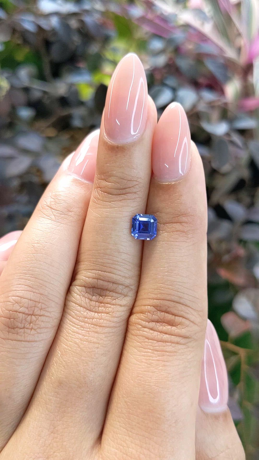 1.06 Ct. Blue Sapphire from Ceylon (Sri Lanka) Size Video