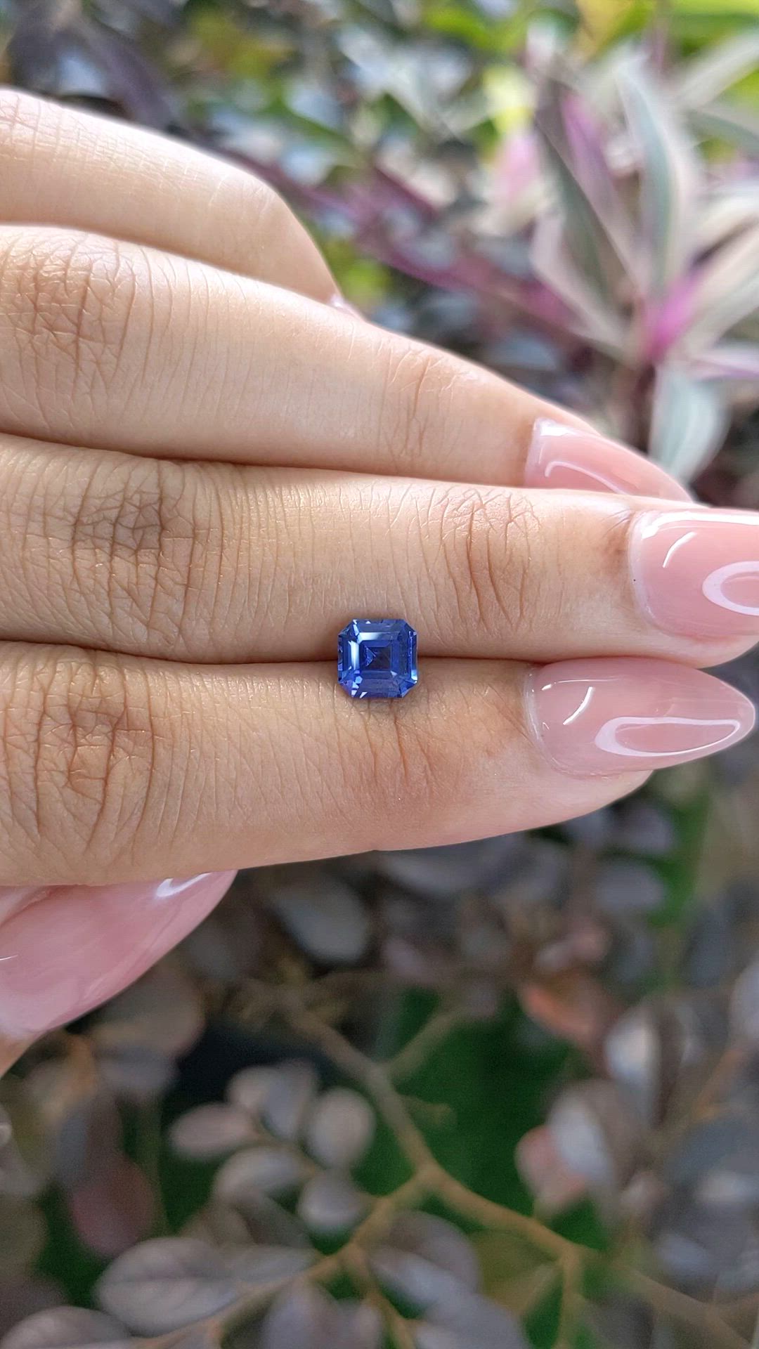 1.06 Ct. Blue Sapphire from Ceylon (Sri Lanka) Size Video