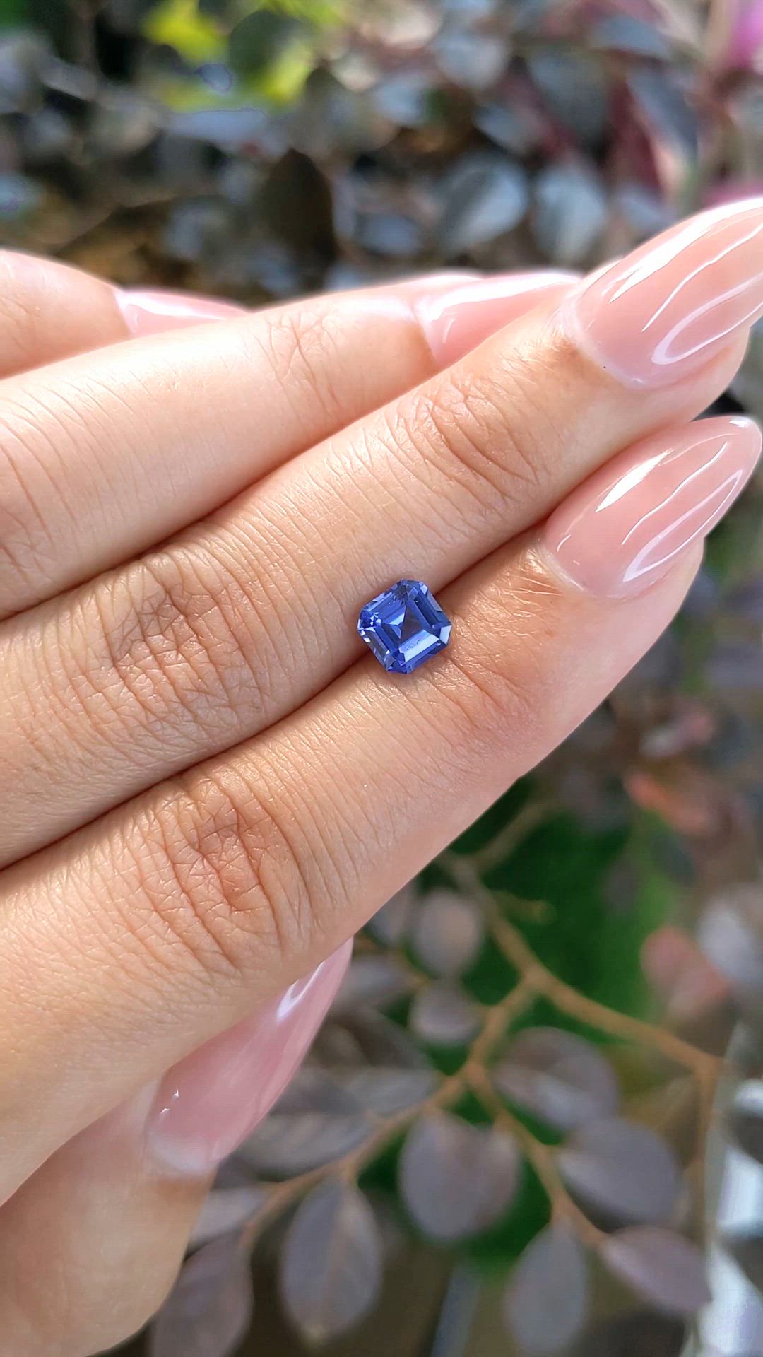 1.06 Ct. Blue Sapphire from Ceylon (Sri Lanka) Size Video