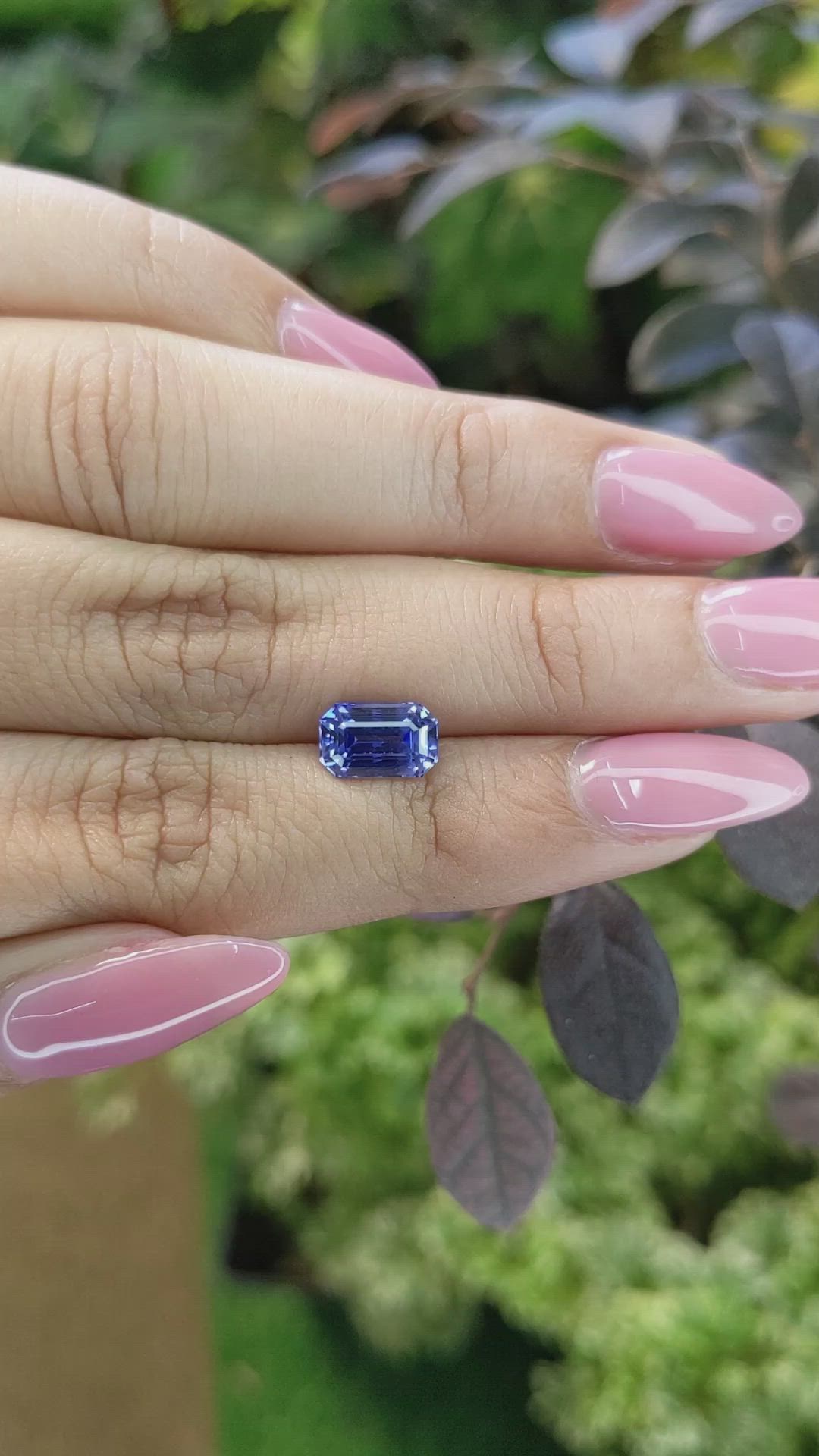 2.32 Ct. Blue Sapphire from Ceylon (Sri Lanka) Size Video