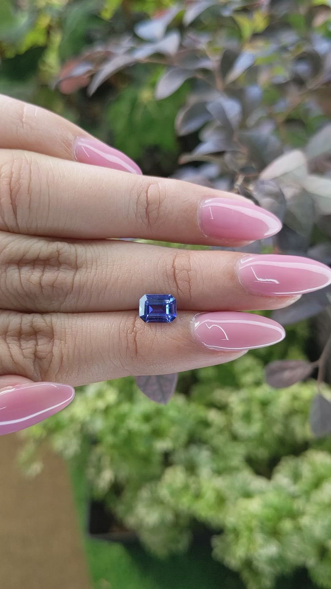 1.27 Ct. Blue Sapphire from Ceylon (Sri Lanka) Size Video