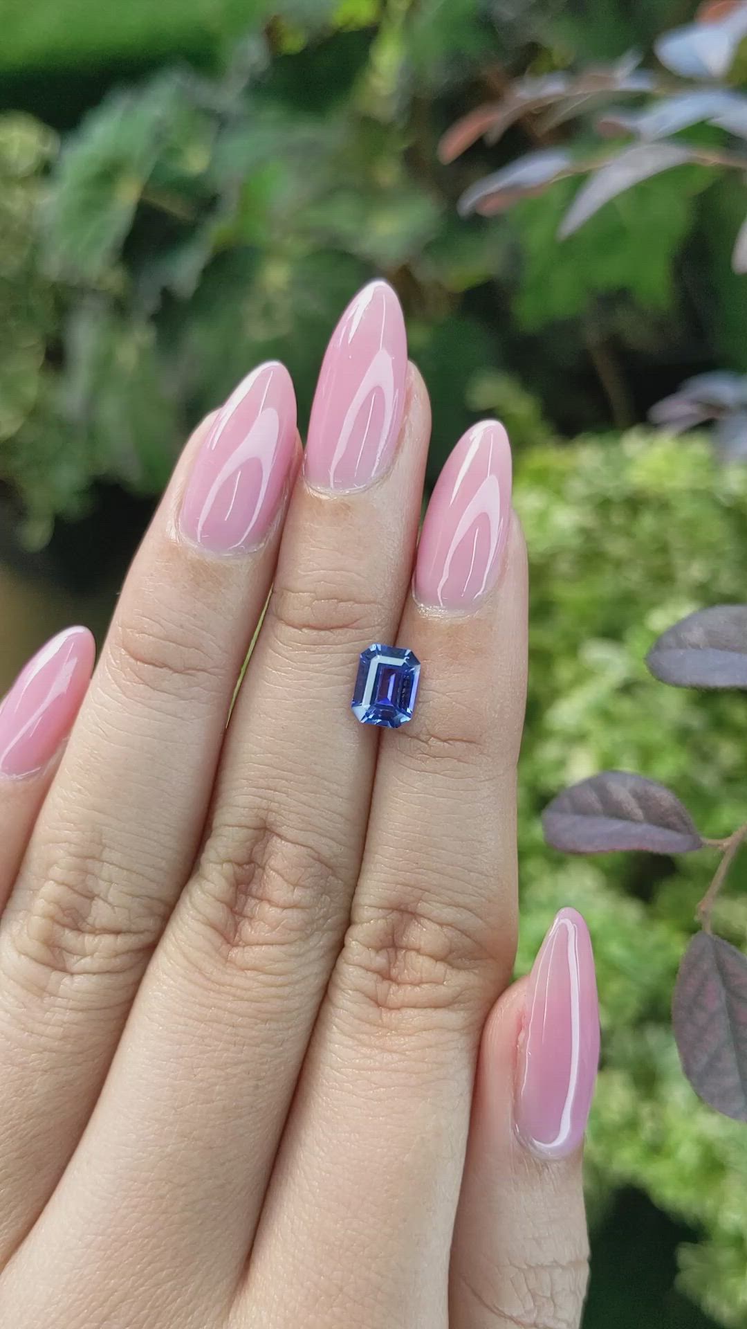 1.27 Ct. Blue Sapphire from Ceylon (Sri Lanka) Size Video