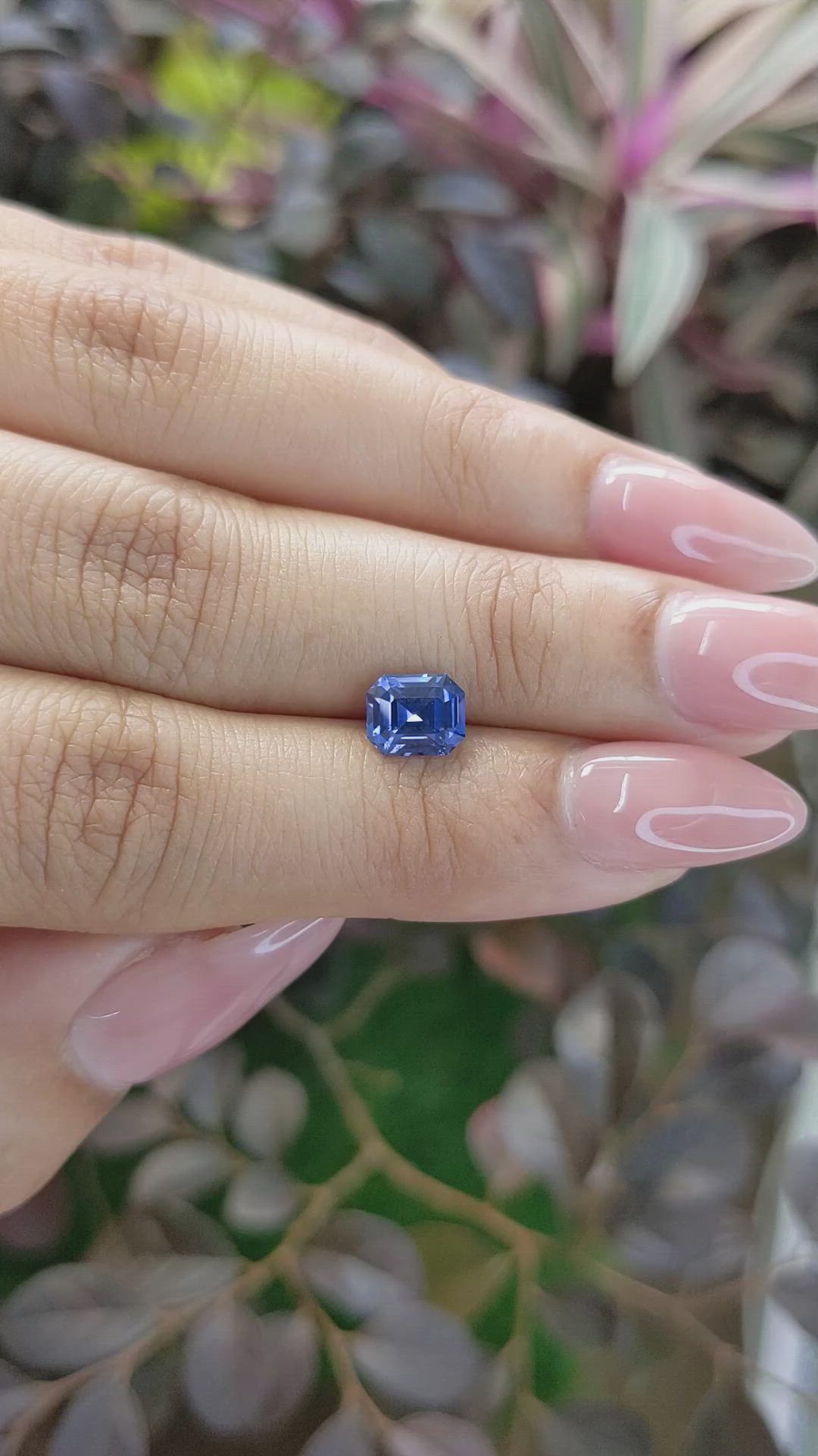 1.45 Ct. Blue Sapphire from Ceylon (Sri Lanka) Size Video