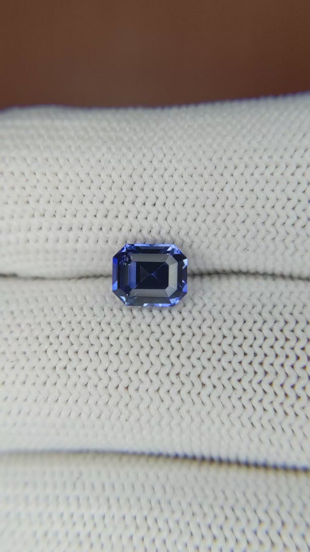 1.45 Ct. Blue Sapphire from Ceylon (Sri Lanka) Size Video