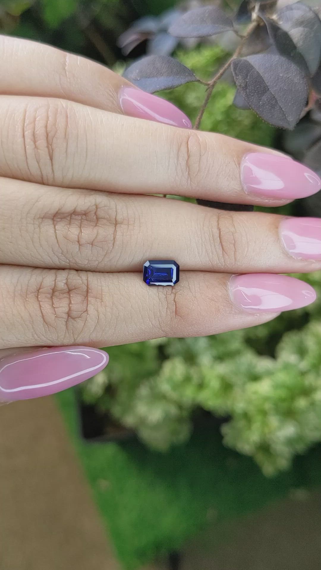 1.18 Ct. Blue Sapphire from Ceylon (Sri Lanka) Size Video