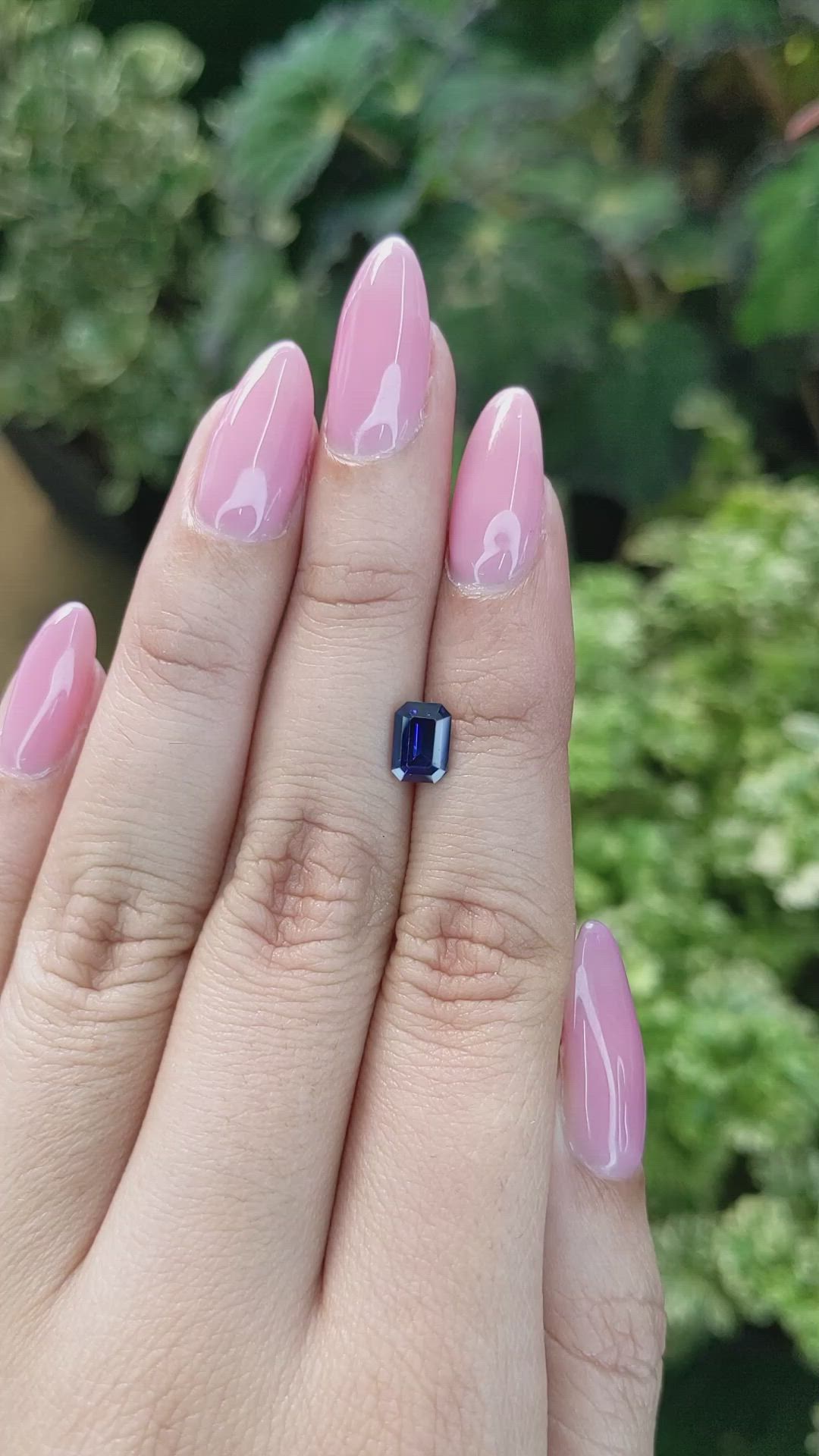 1.18 Ct. Blue Sapphire from Ceylon (Sri Lanka) Size Video
