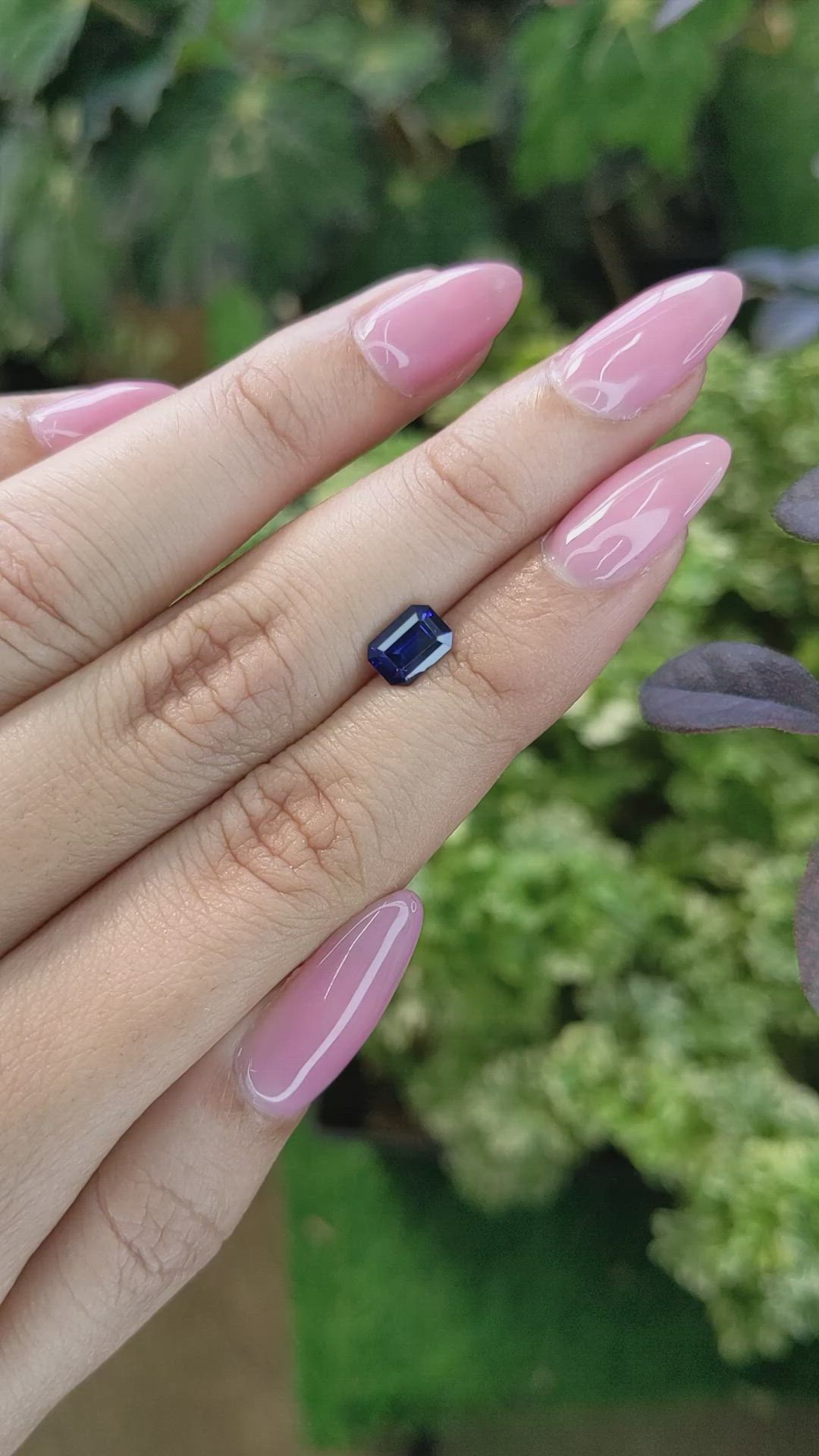 1.18 Ct. Blue Sapphire from Ceylon (Sri Lanka) Size Video