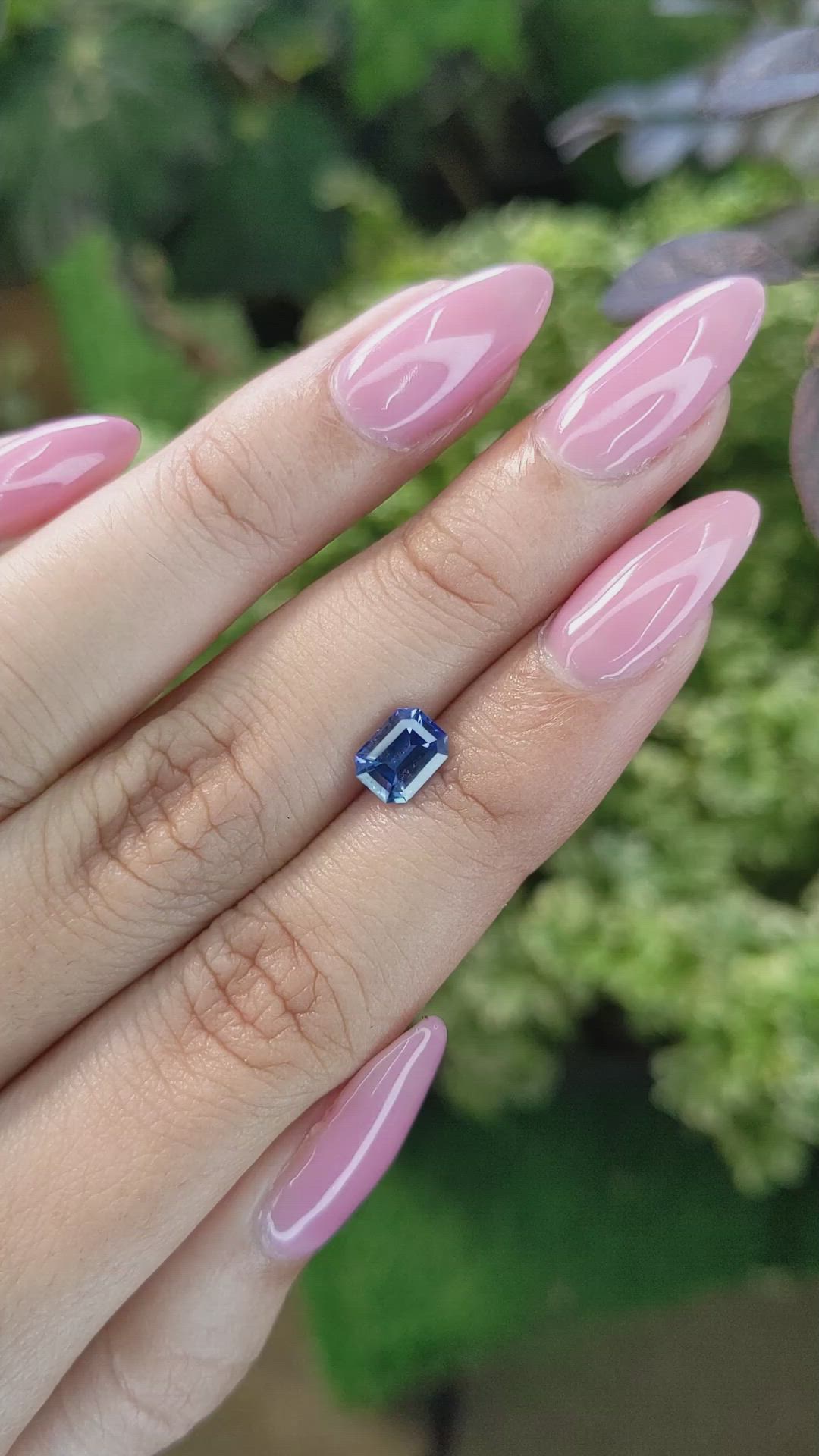 1.29 Ct. Blue Sapphire from Ceylon (Sri Lanka) Size Video