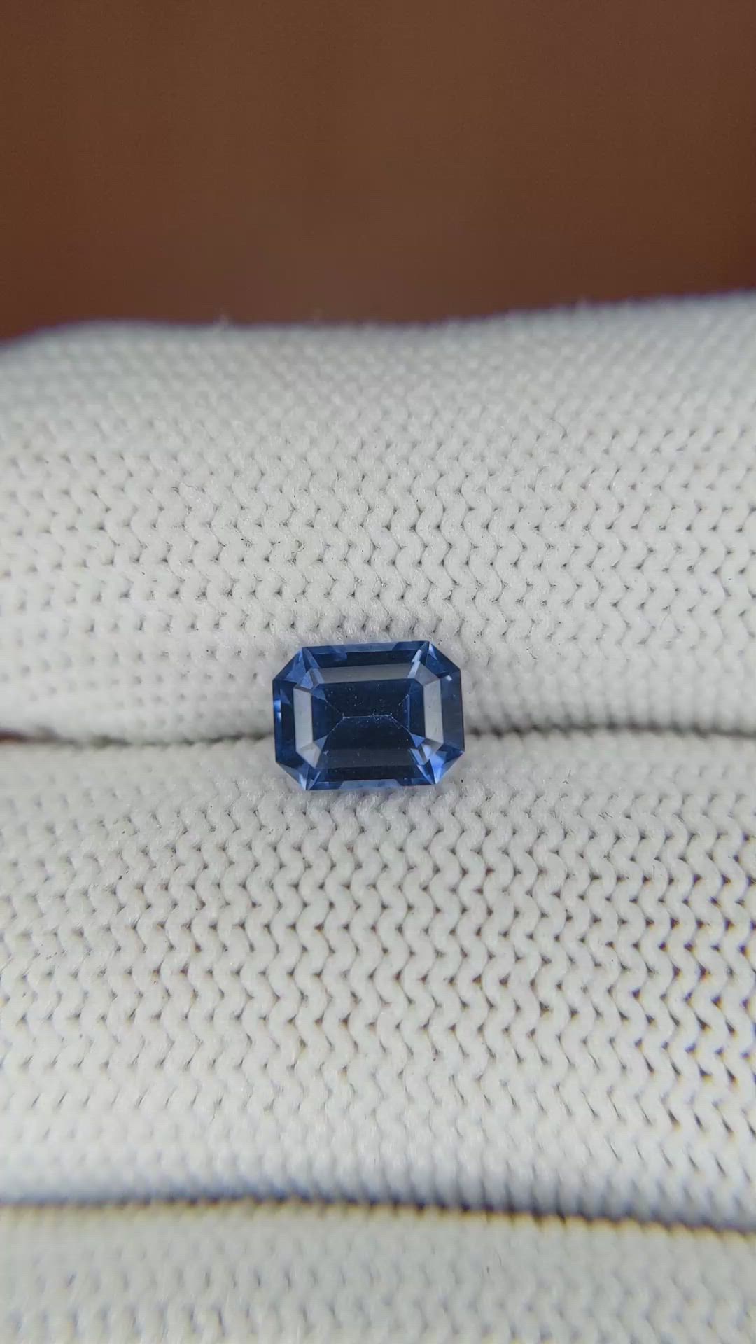 1.29 Ct. Blue Sapphire from Ceylon (Sri Lanka) Size Video