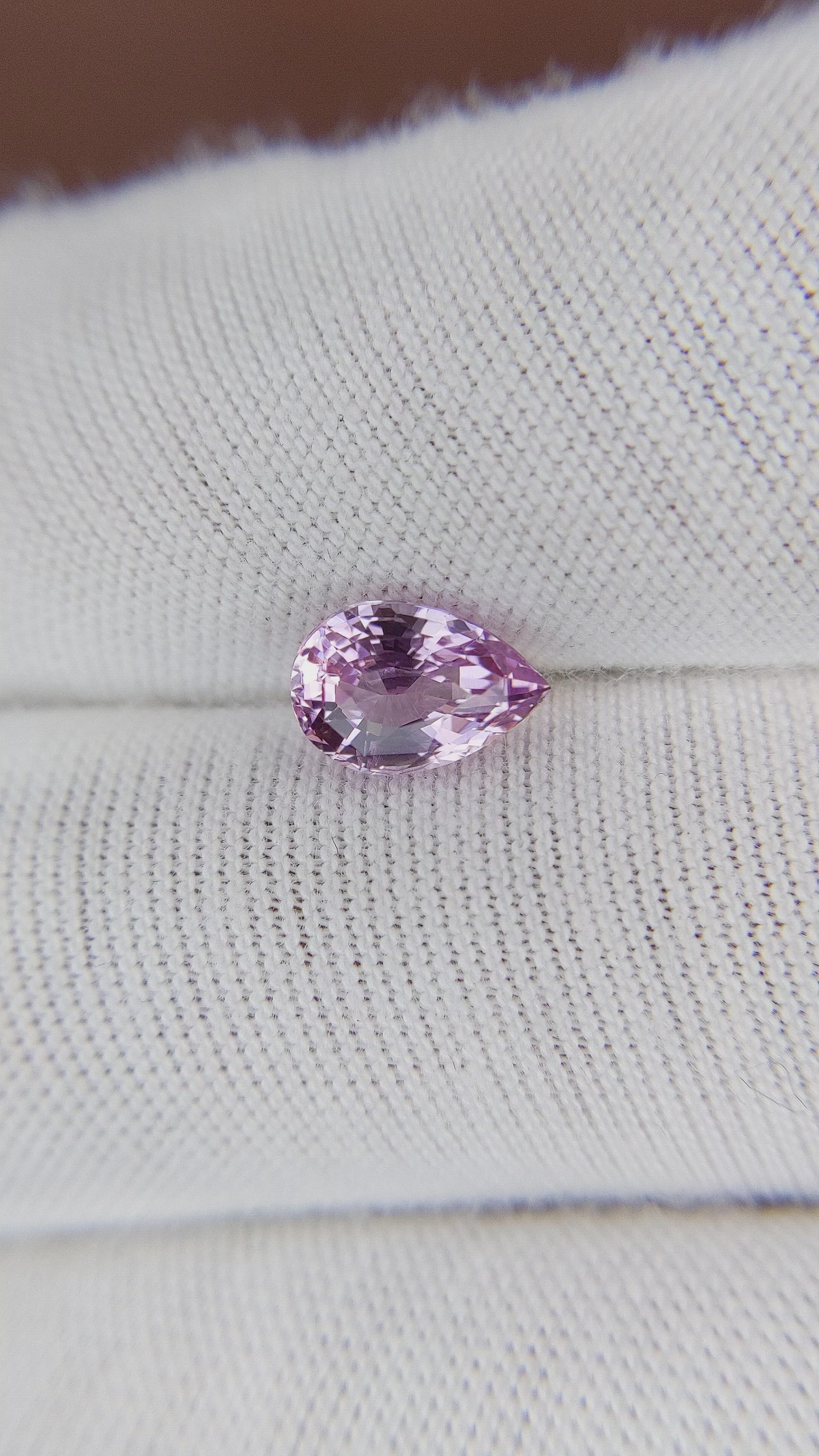 1.60 Ct. Purplish Pink Sapphire from Ceylon (Sri Lanka) Size Video
