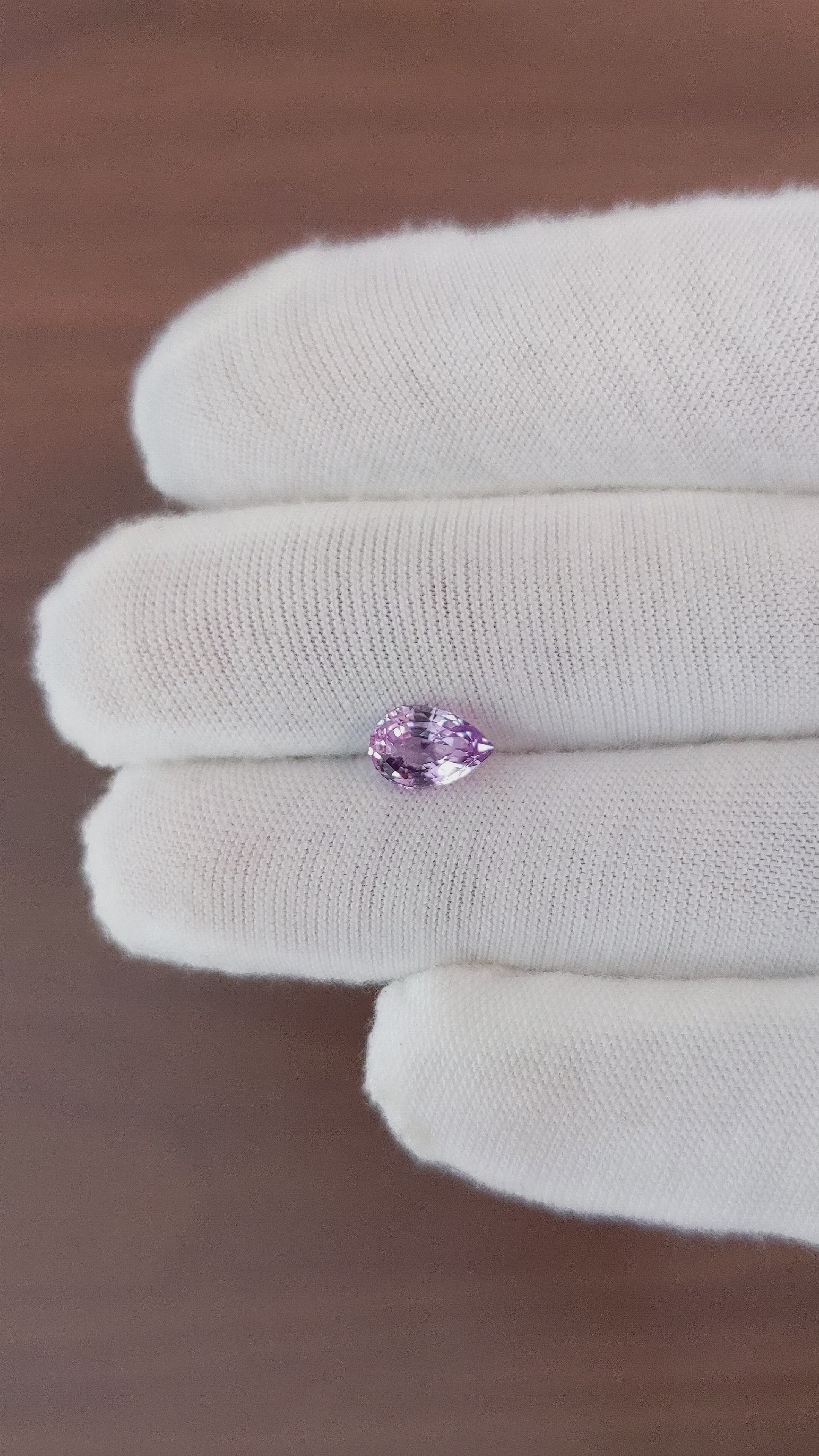 1.60 Ct. Purplish Pink Sapphire from Ceylon (Sri Lanka) Size Video