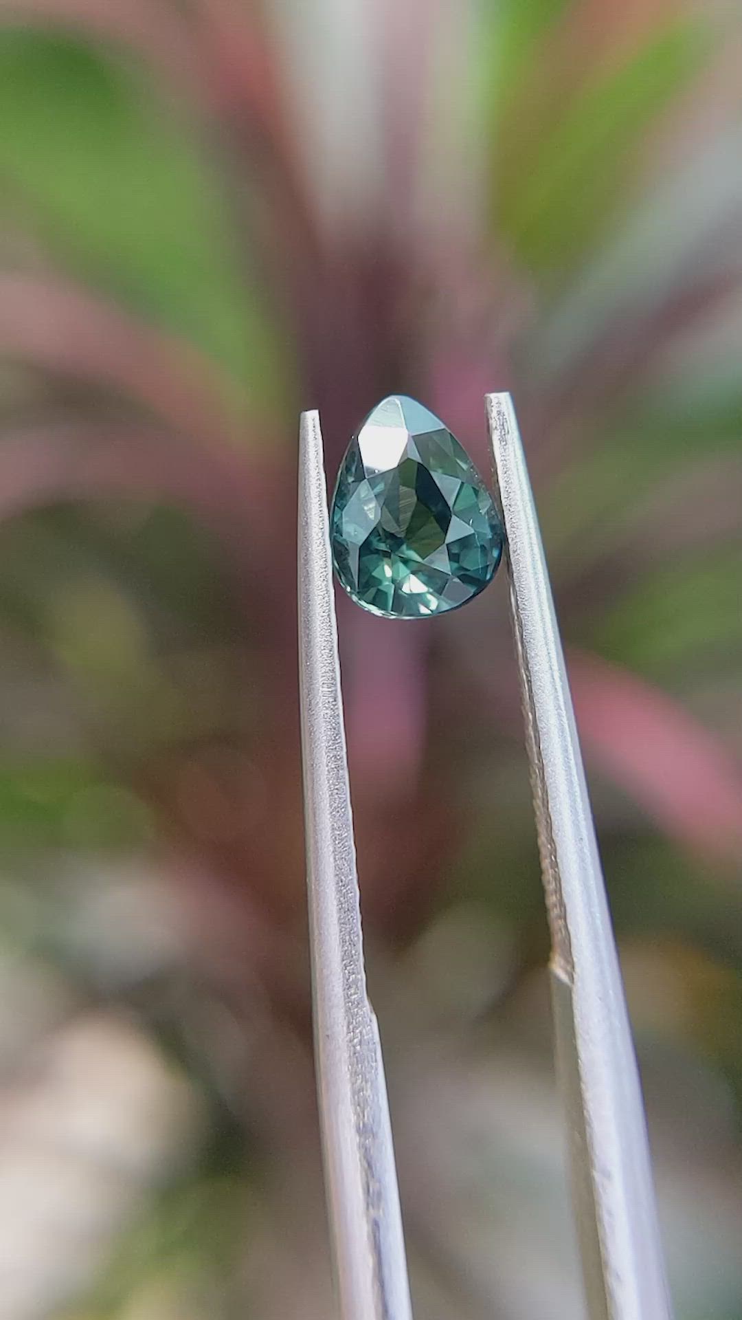 1.12 Ct. Greenish Blue Sapphire from Africa Size Video