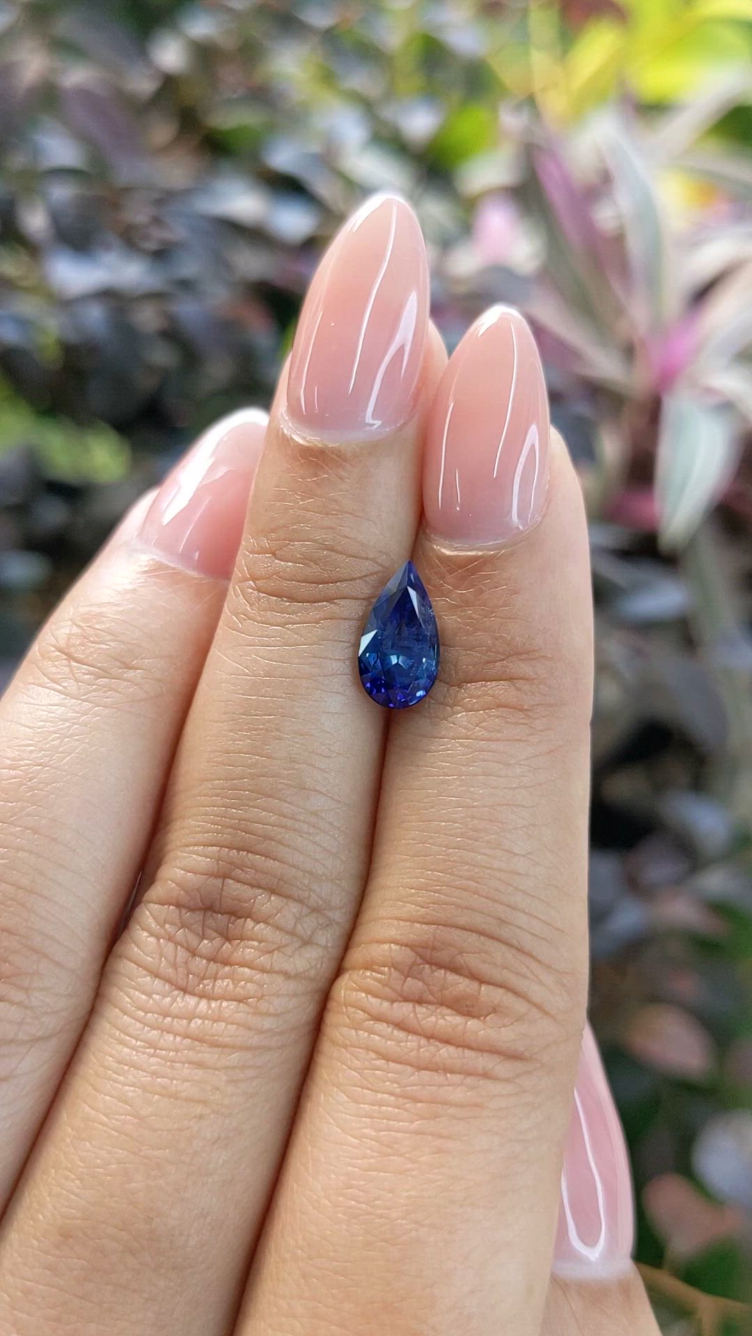 2.02 Ct. Blue Sapphire from Ceylon (Sri Lanka) Size Video