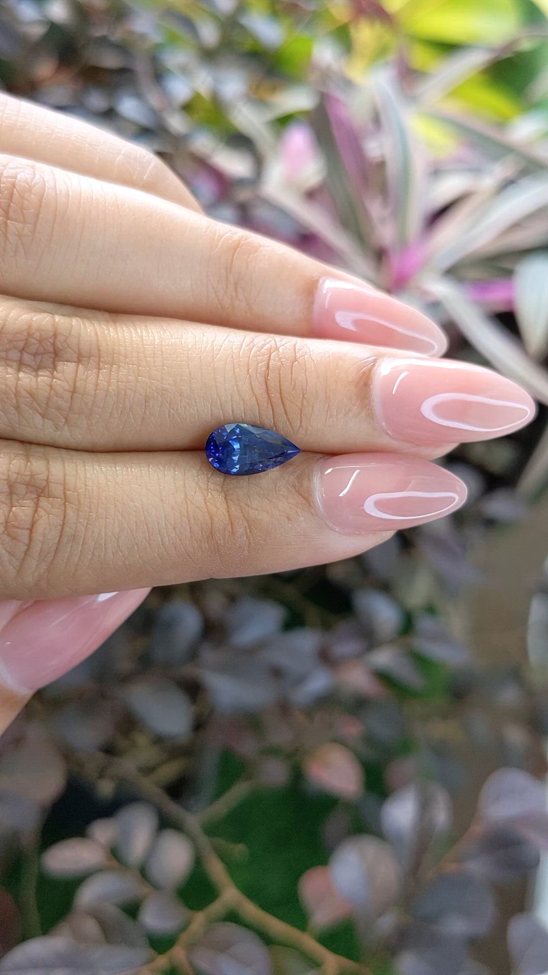 2.02 Ct. Blue Sapphire from Ceylon (Sri Lanka) Size Video