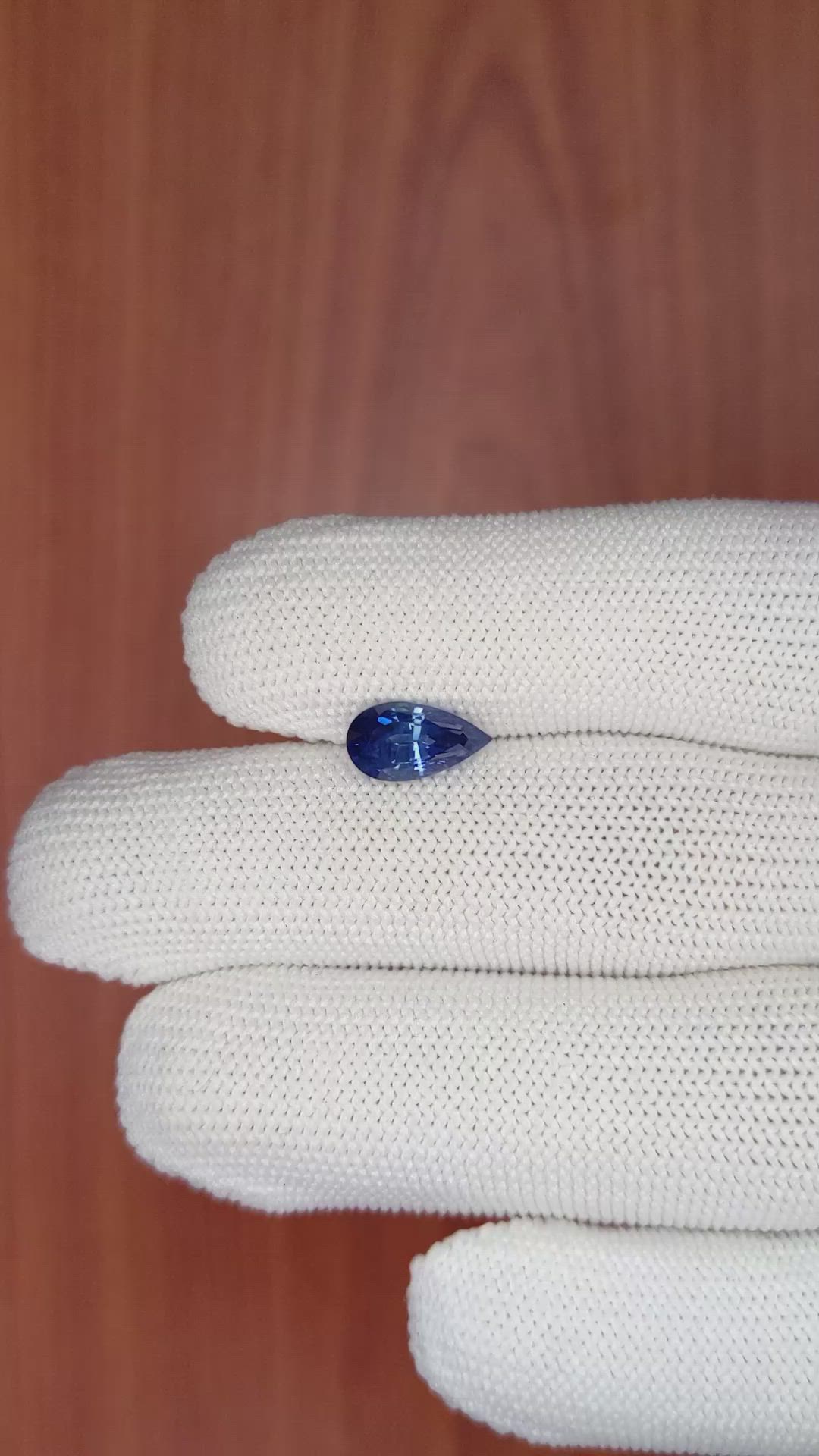 2.02 Ct. Blue Sapphire from Ceylon (Sri Lanka) Size Video