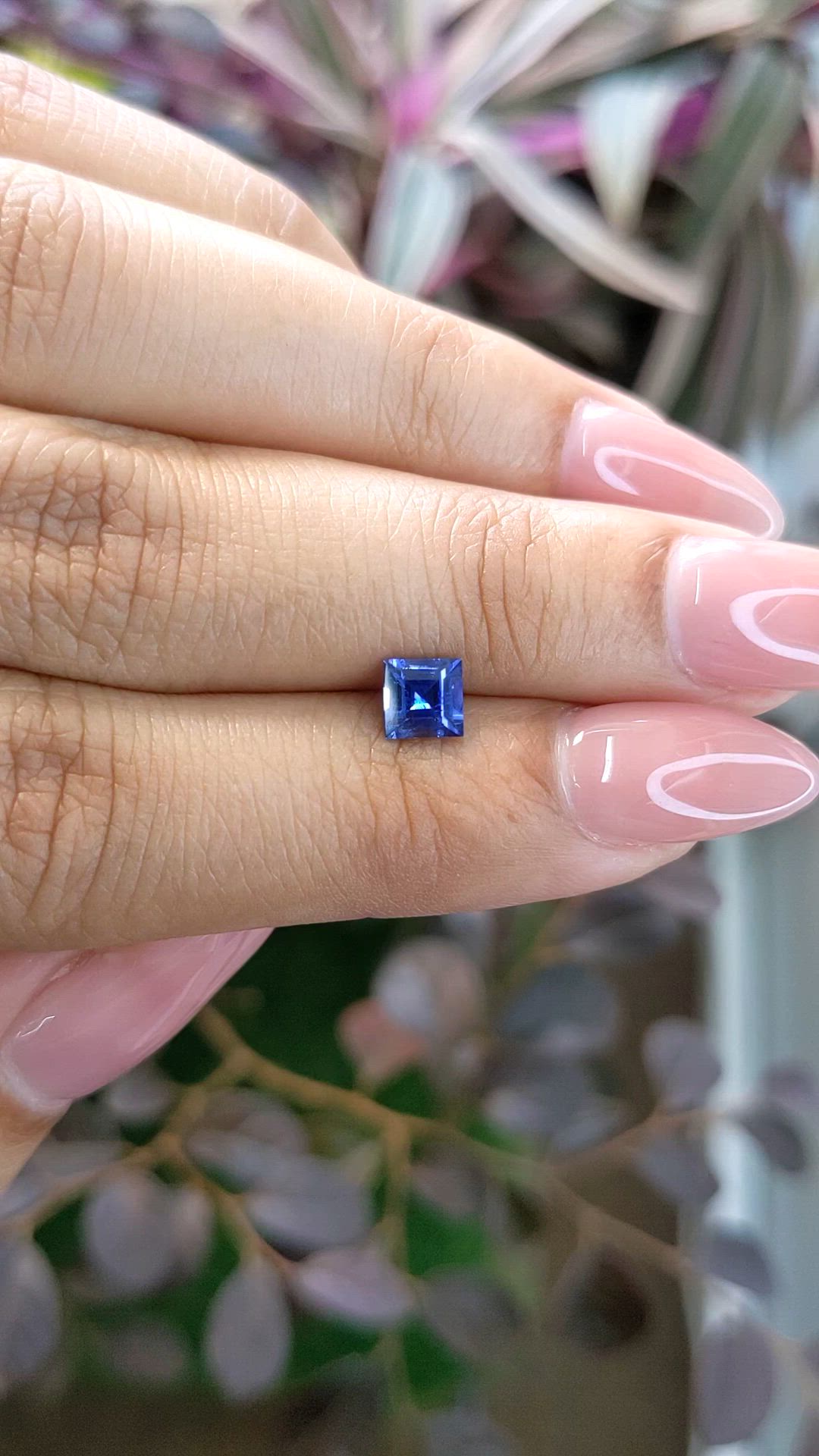 0.69 Ct. Blue Sapphire from Ceylon (Sri Lanka) Size Video