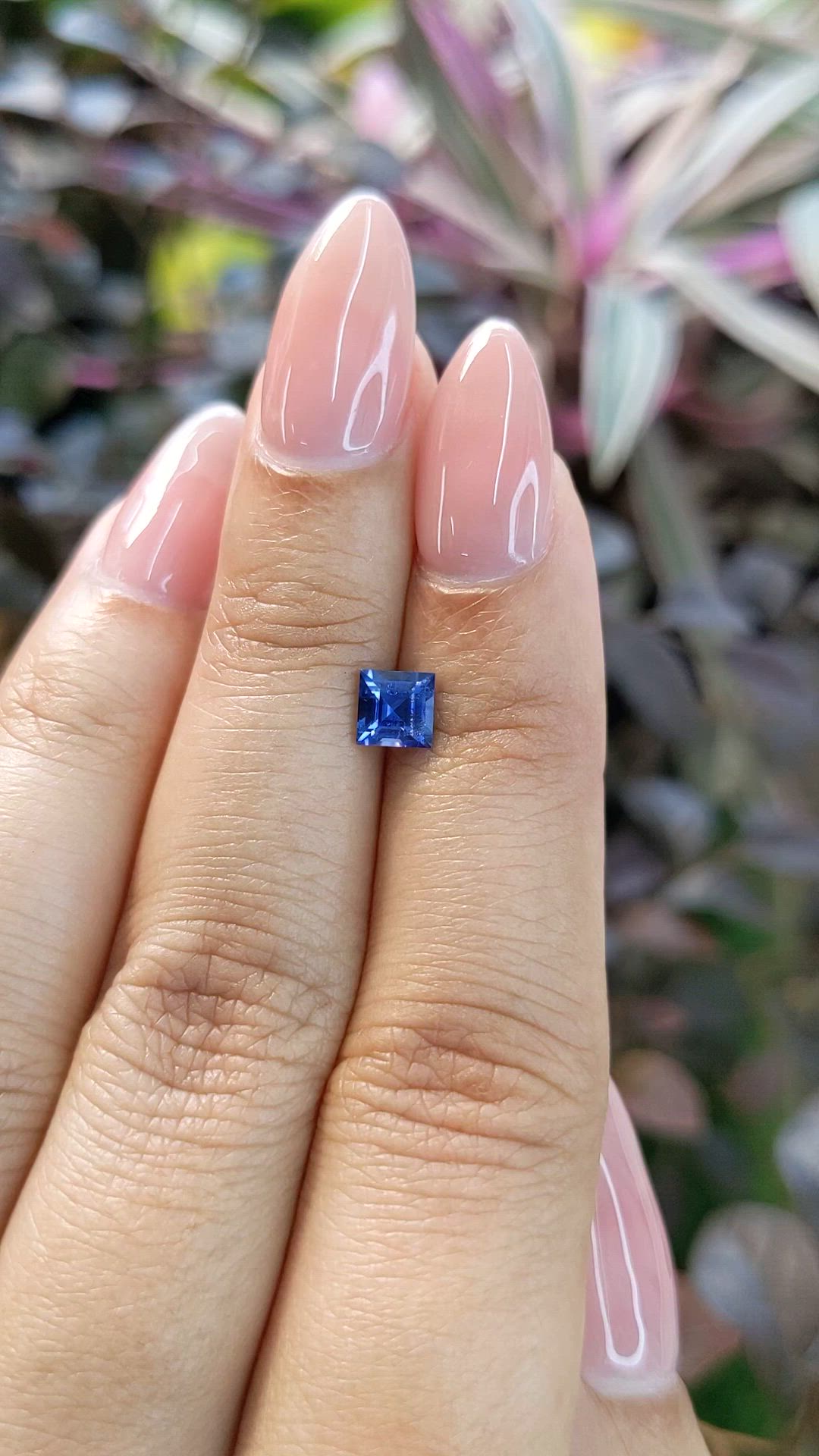 0.69 Ct. Blue Sapphire from Ceylon (Sri Lanka) Size Video
