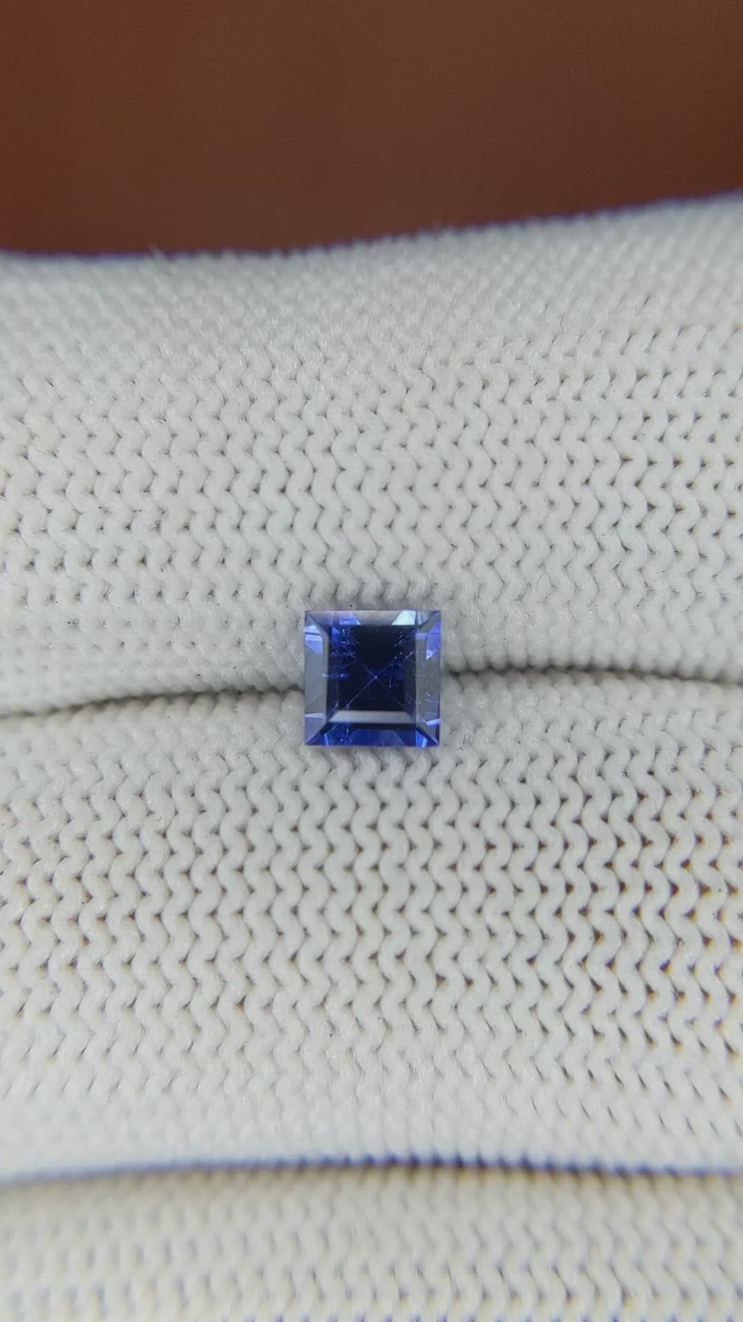 0.69 Ct. Blue Sapphire from Ceylon (Sri Lanka) Size Video