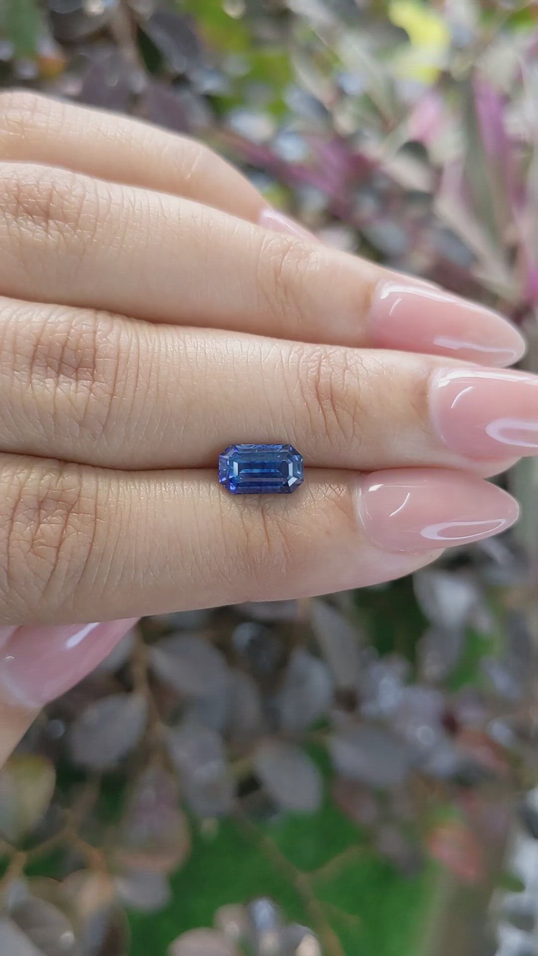 1.84 Ct. Blue Sapphire from Ceylon (Sri Lanka) Size Video