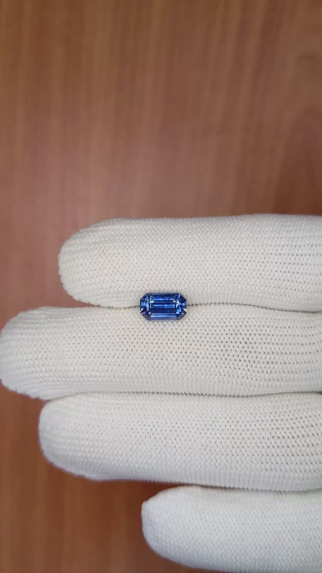 1.84 Ct. Blue Sapphire from Ceylon (Sri Lanka) Size Video