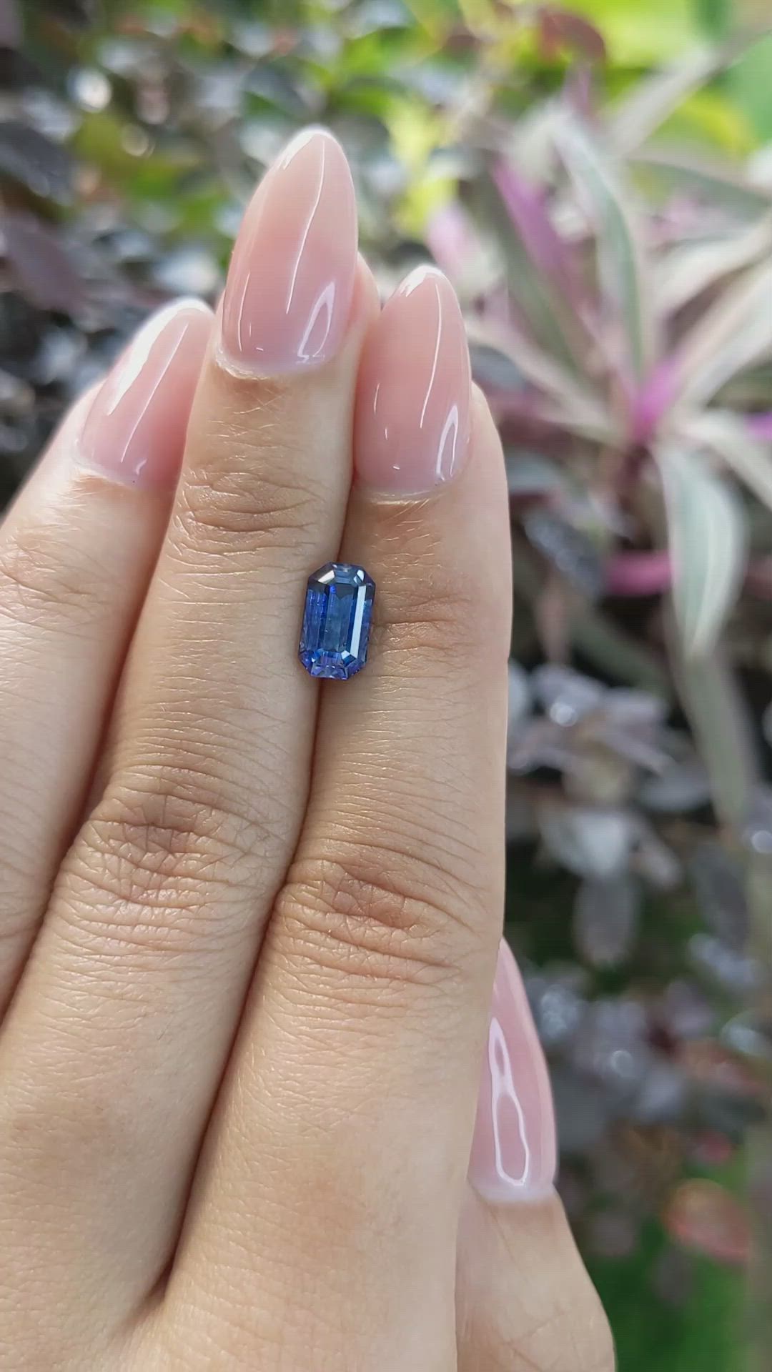 1.84 Ct. Blue Sapphire from Ceylon (Sri Lanka) Size Video