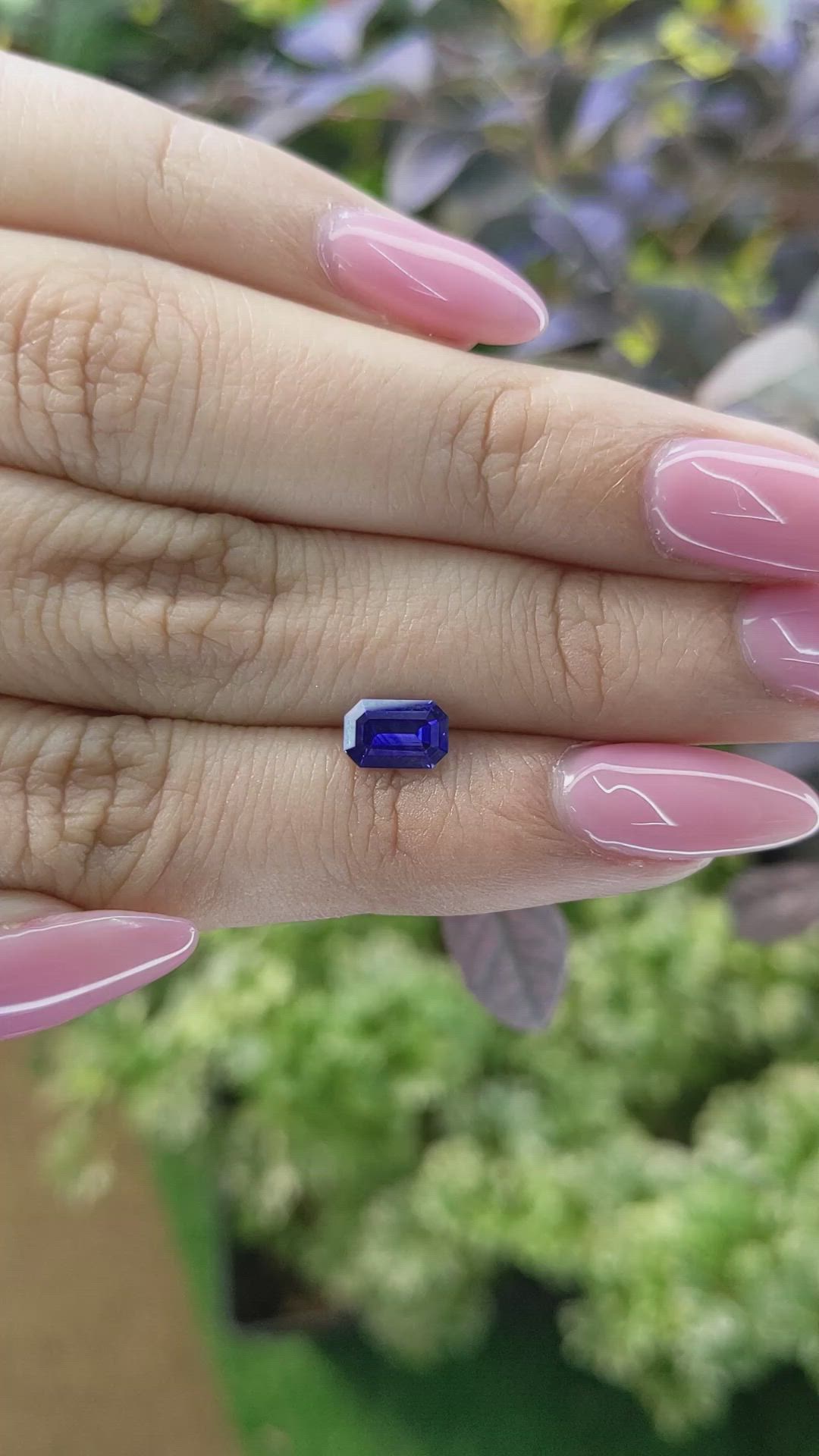 0.89 Ct. Blue Sapphire from Ceylon (Sri Lanka) Size Video