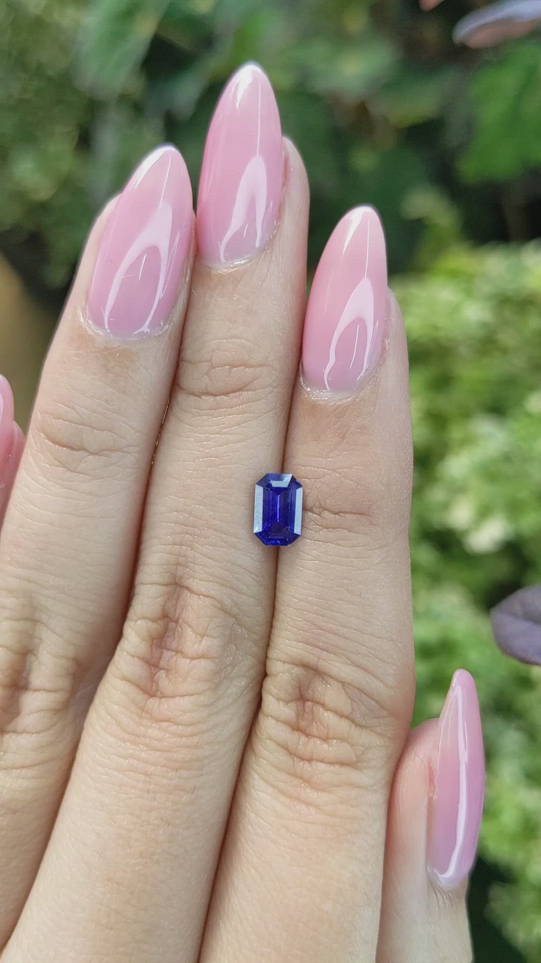 0.89 Ct. Blue Sapphire from Ceylon (Sri Lanka) Size Video