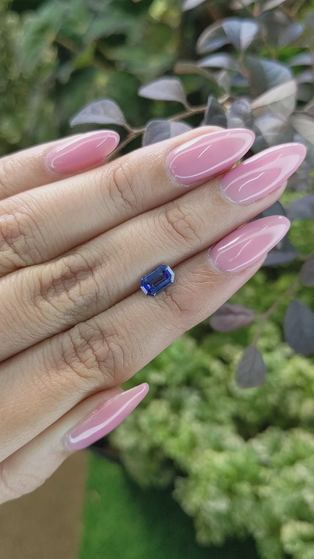 1.02 Ct. Blue Sapphire from Ceylon (Sri Lanka) Size Video