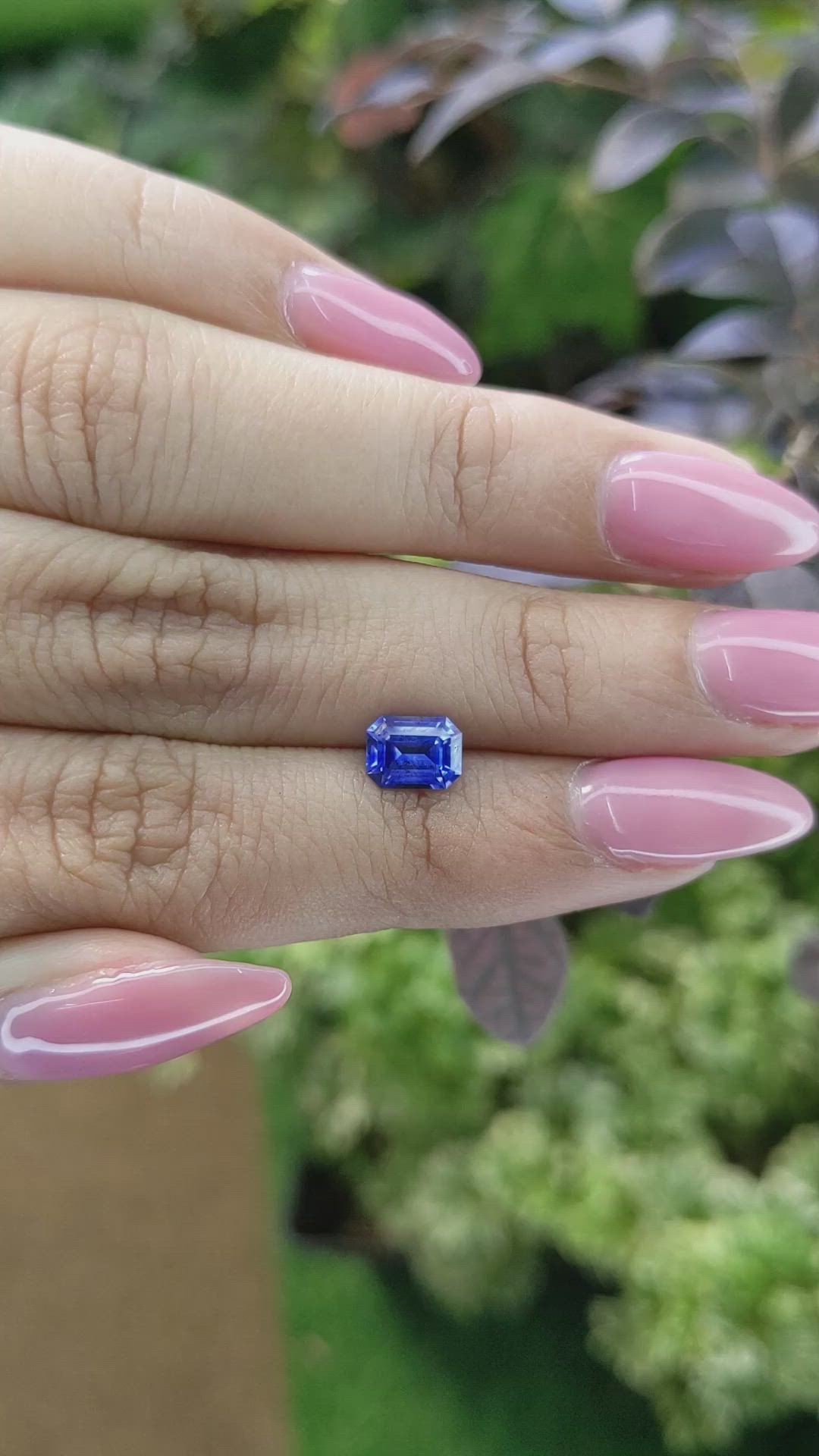 1.14 Ct. Blue Sapphire from Ceylon (Sri Lanka) Size Video