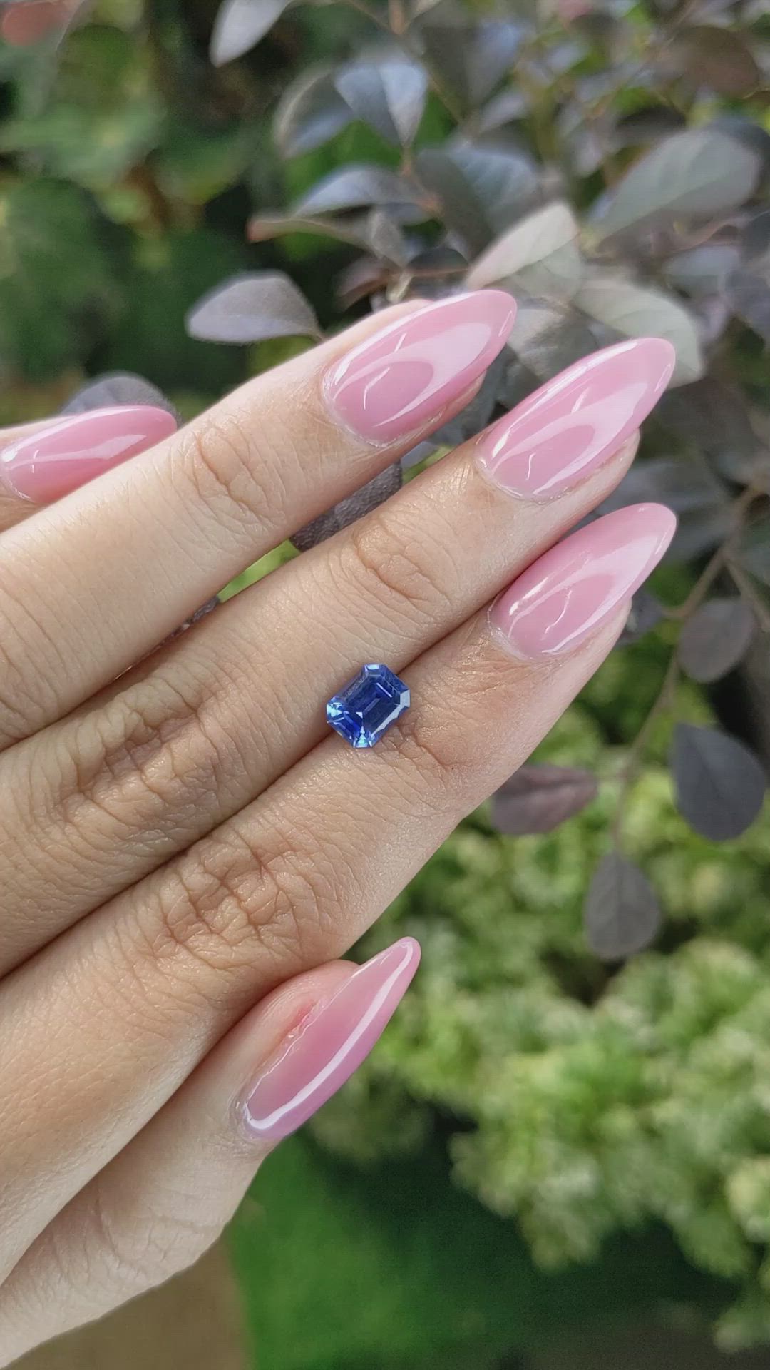 1.14 Ct. Blue Sapphire from Ceylon (Sri Lanka) Size Video