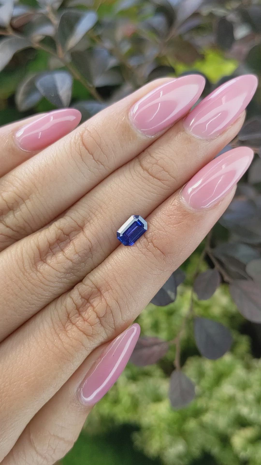 0.94 Ct. Blue Sapphire from Ceylon (Sri Lanka) Size Video