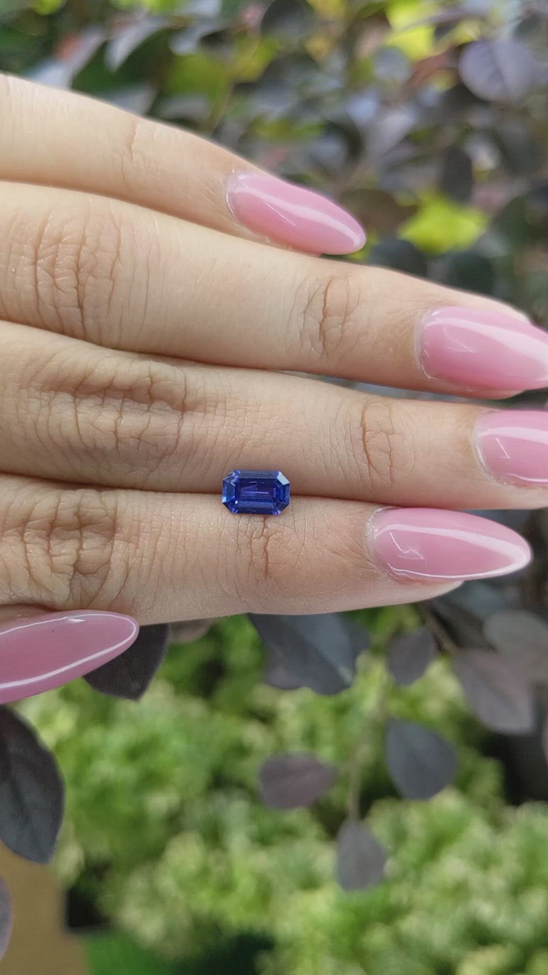 0.94 Ct. Blue Sapphire from Ceylon (Sri Lanka) Size Video