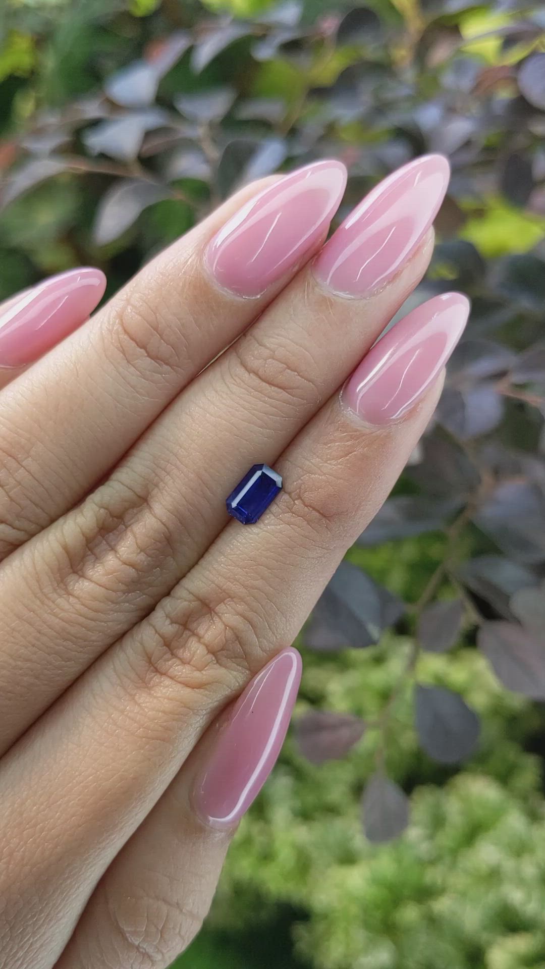 0.84 Ct. Blue Sapphire from Ceylon (Sri Lanka) Size Video