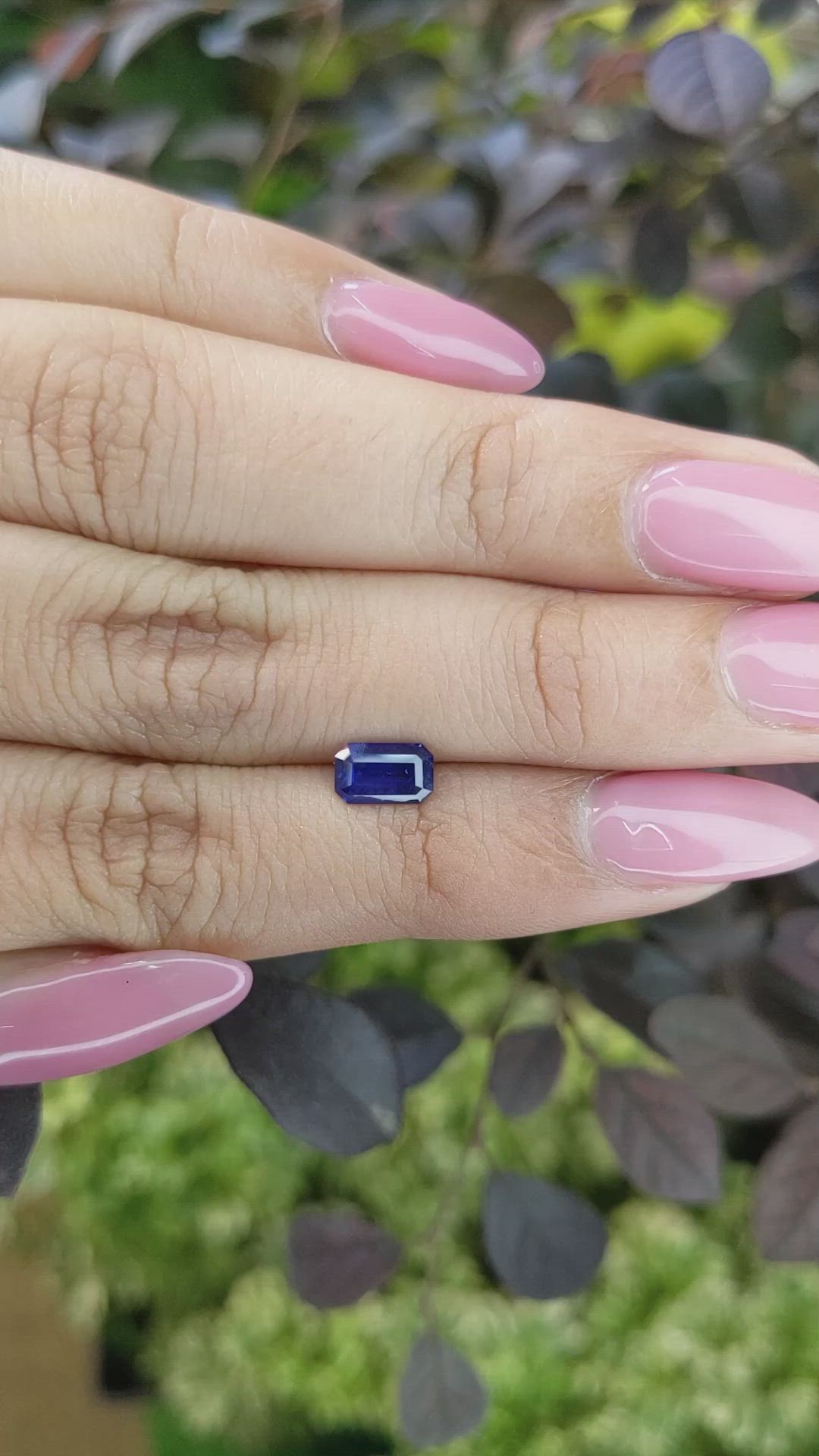 0.84 Ct. Blue Sapphire from Ceylon (Sri Lanka) Size Video