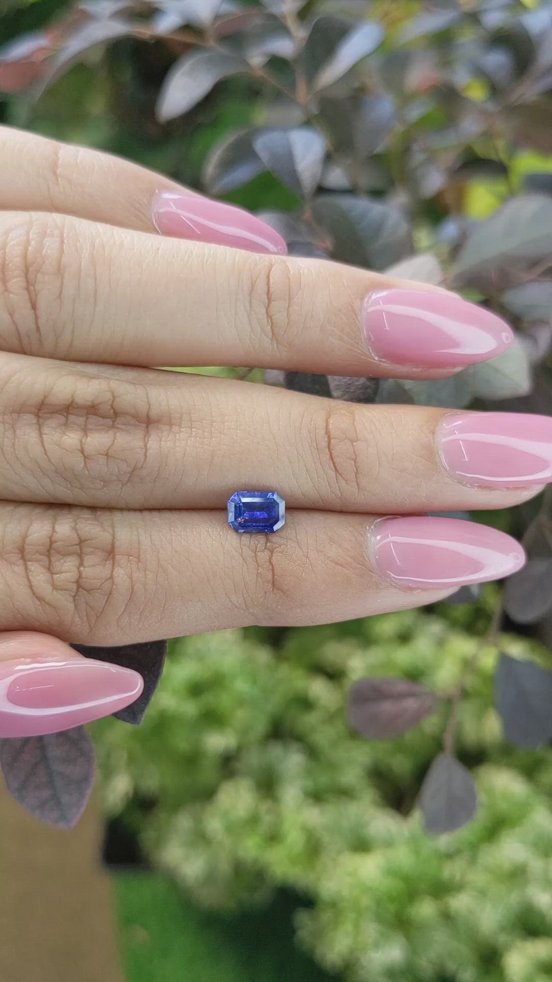 0.84 Ct. Blue Sapphire from Ceylon (Sri Lanka) Size Video