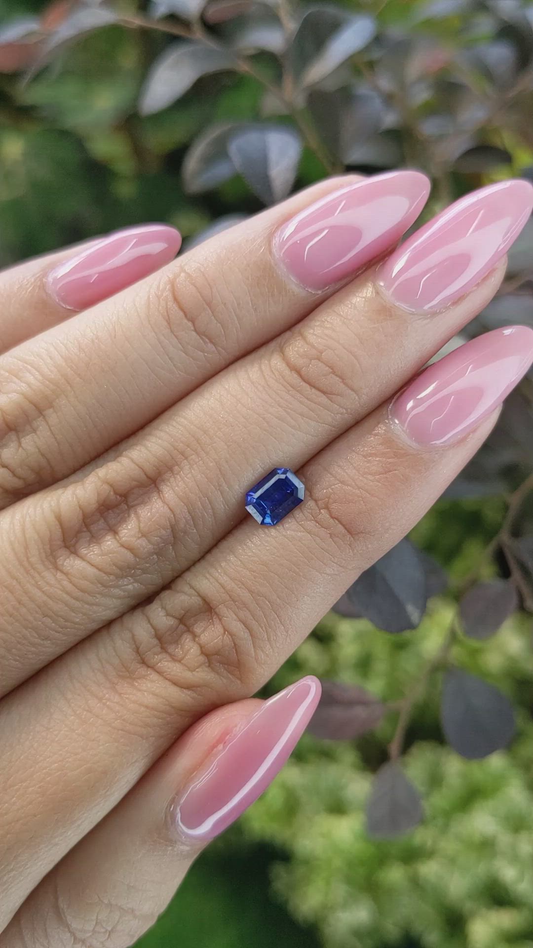 0.84 Ct. Blue Sapphire from Ceylon (Sri Lanka) Size Video