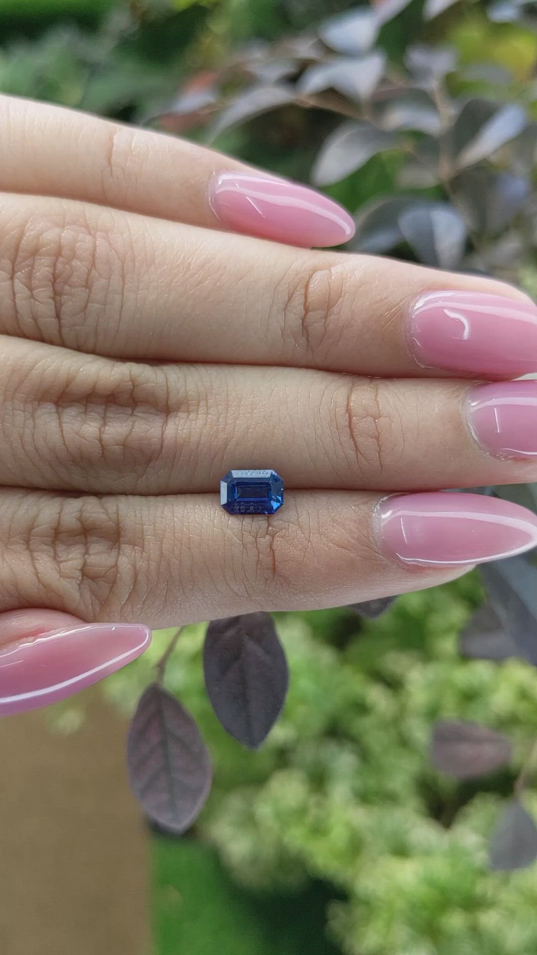 0.96 Ct. Blue Sapphire from Ceylon (Sri Lanka) Size Video