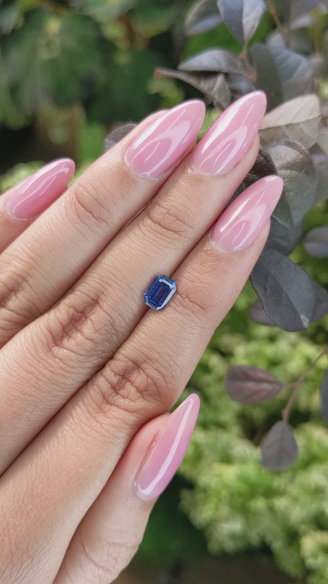 0.96 Ct. Blue Sapphire from Ceylon (Sri Lanka) Size Video
