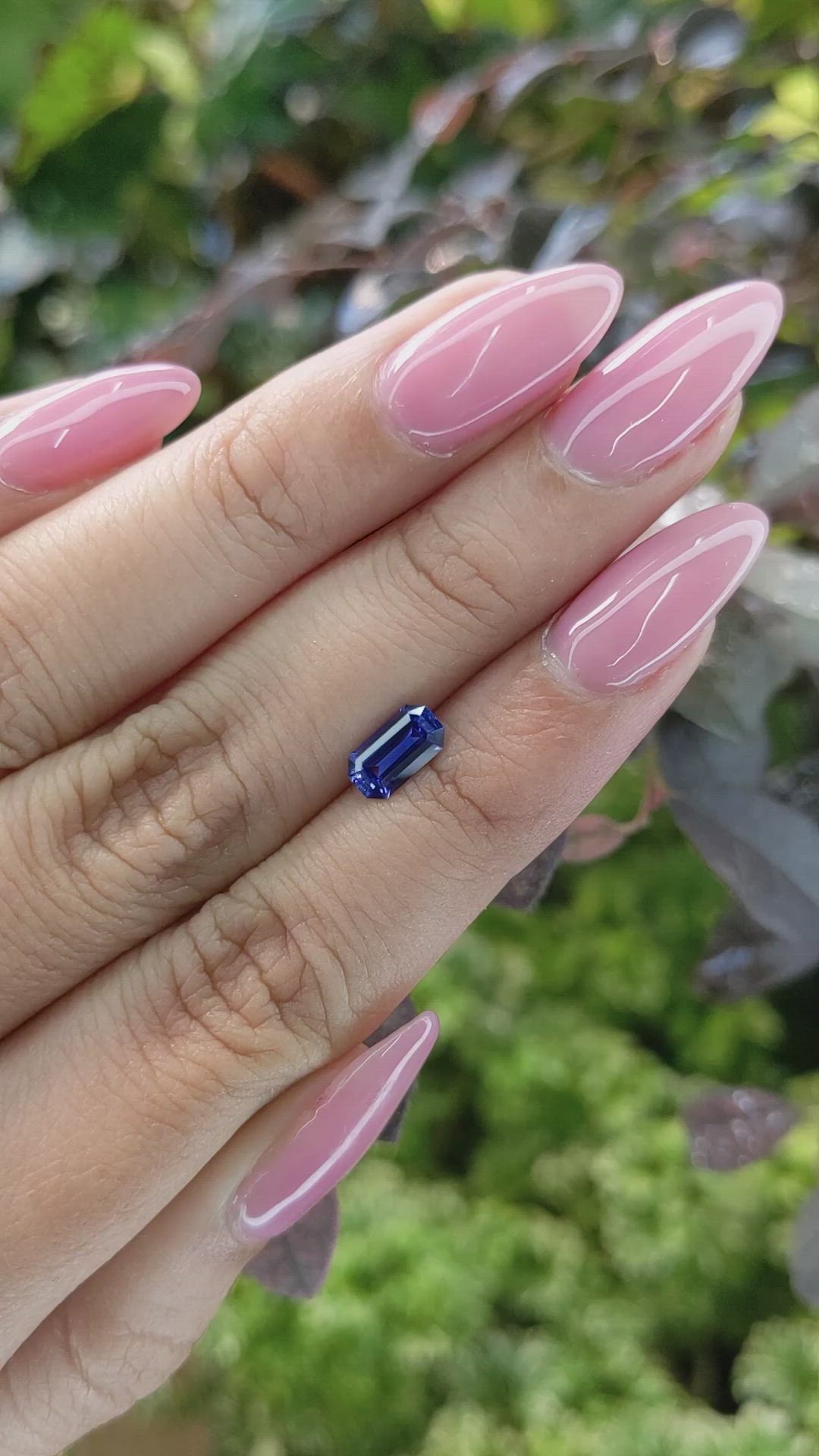 0.86 Ct. Blue Sapphire from Ceylon (Sri Lanka) Size Video