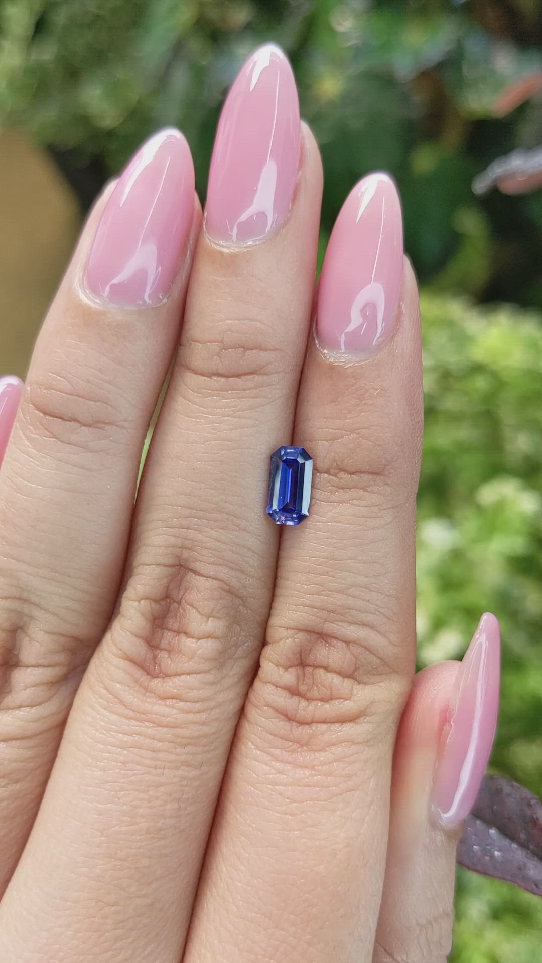 0.86 Ct. Blue Sapphire from Ceylon (Sri Lanka) Size Video