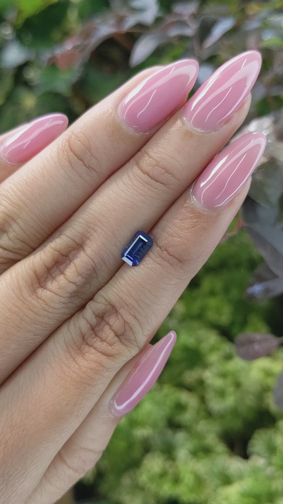 0.77 Ct. Blue Sapphire from Ceylon (Sri Lanka) Size Video