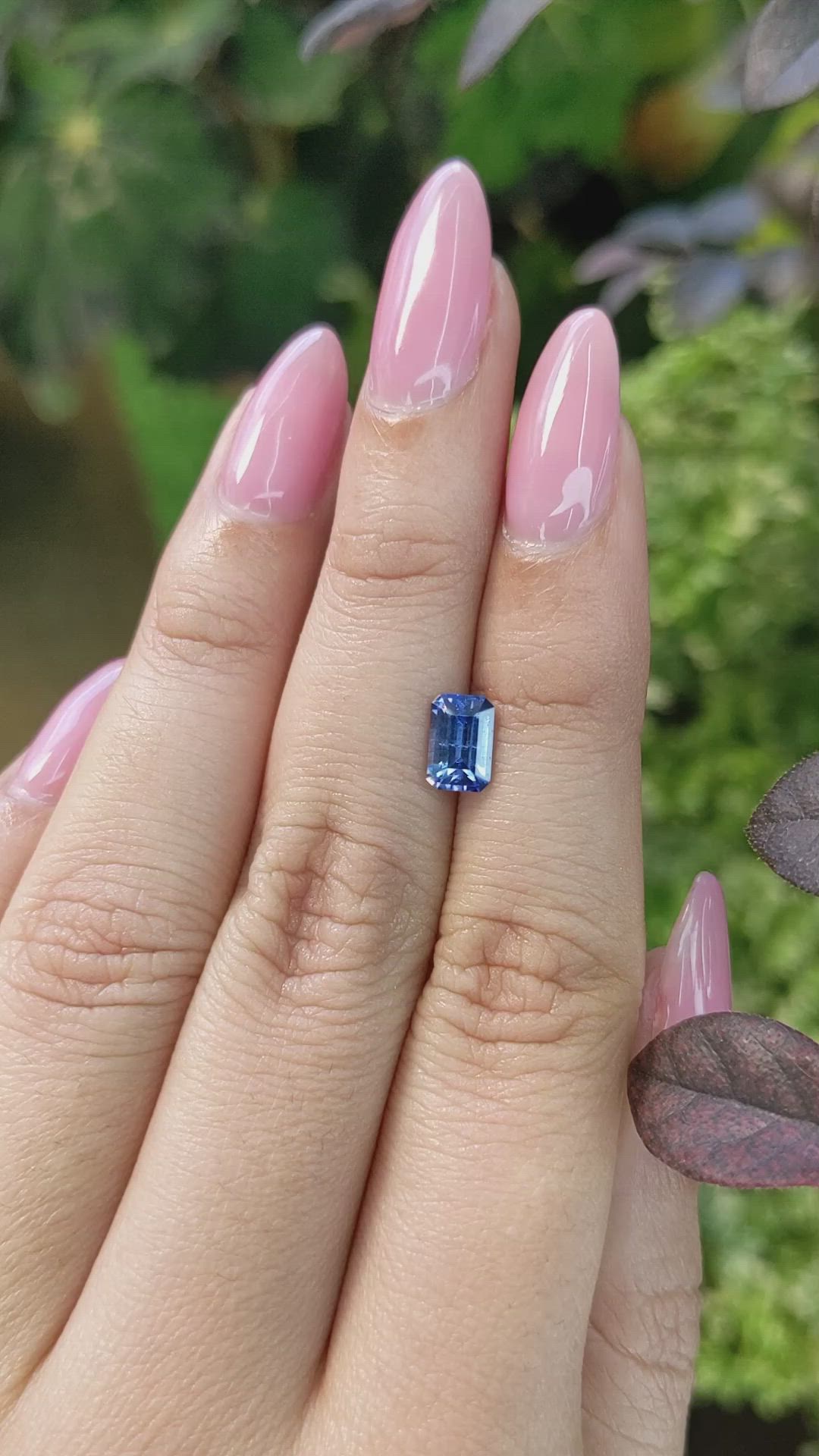 1.16 Ct. Blue Sapphire from Ceylon (Sri Lanka) Size Video