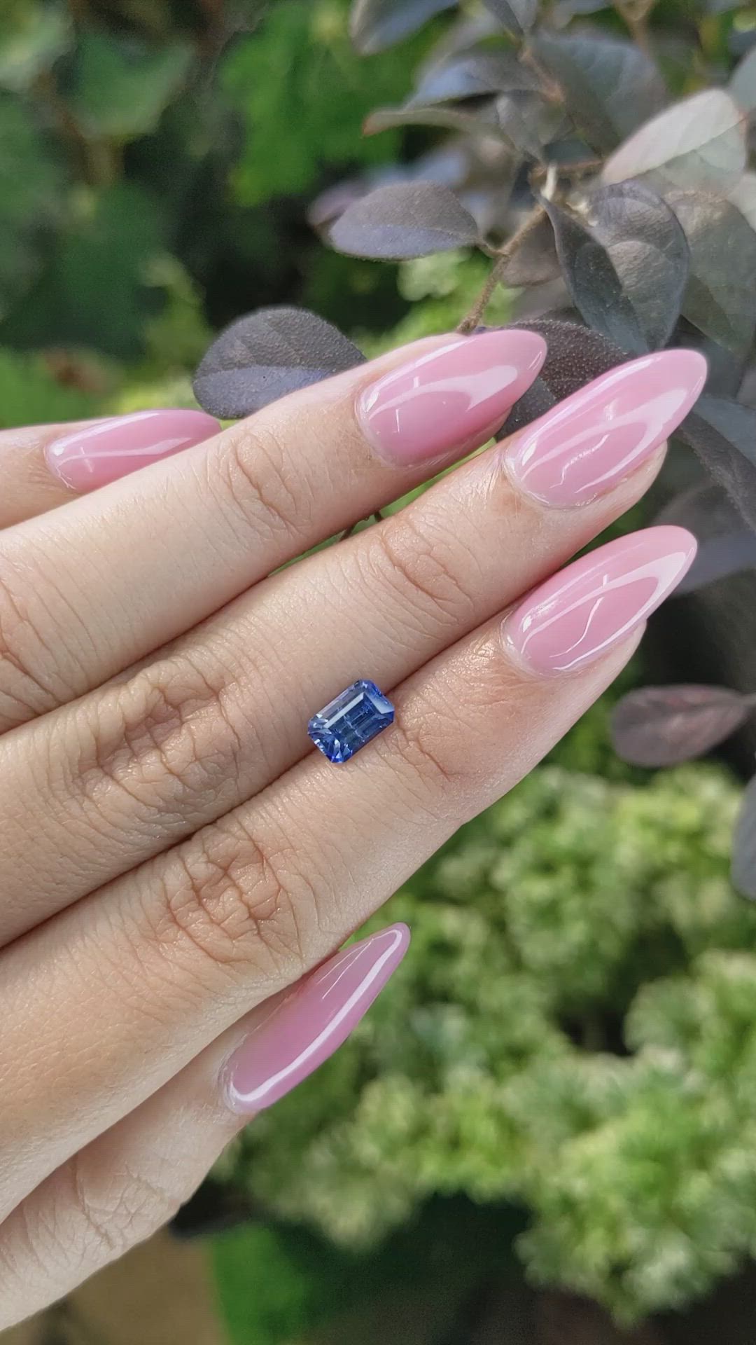 1.16 Ct. Blue Sapphire from Ceylon (Sri Lanka) Size Video